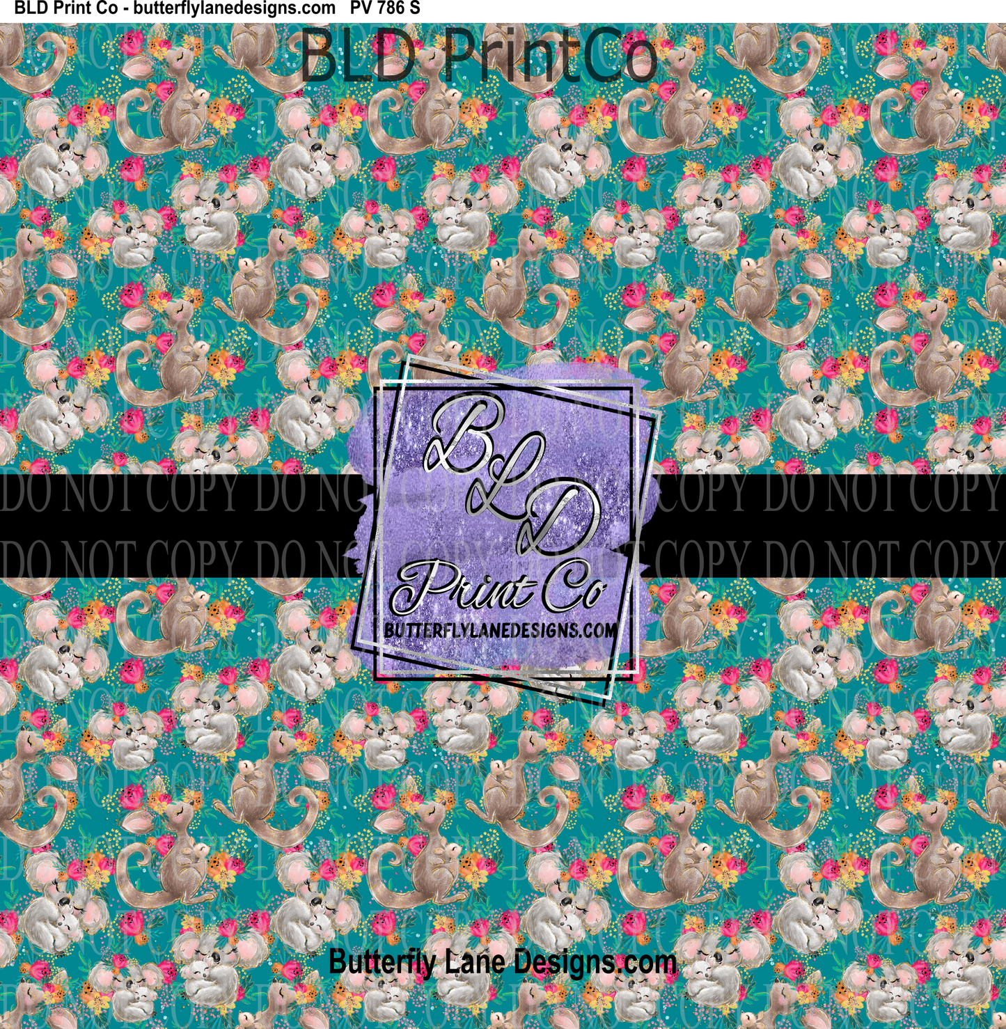Kangaroo-Mama-baby- PV 786 M Patterned Vinyl