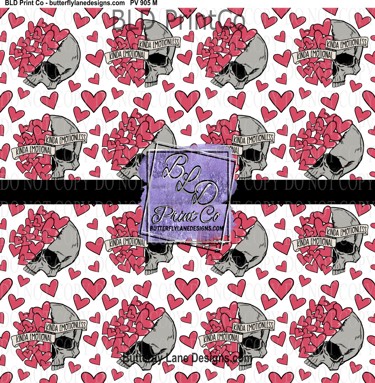 Kinda Emotional-Kinda Emotionless- Hearts- PV 905 Patterned Vinyl