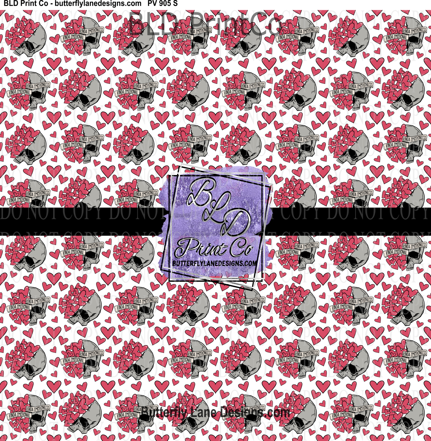 Kinda Emotional-Kinda Emotionless- Hearts- PV 905 Patterned Vinyl