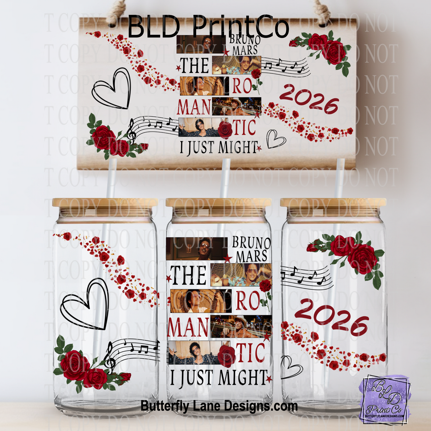 The Romantic| Red Roses & Musical Notes | L1023