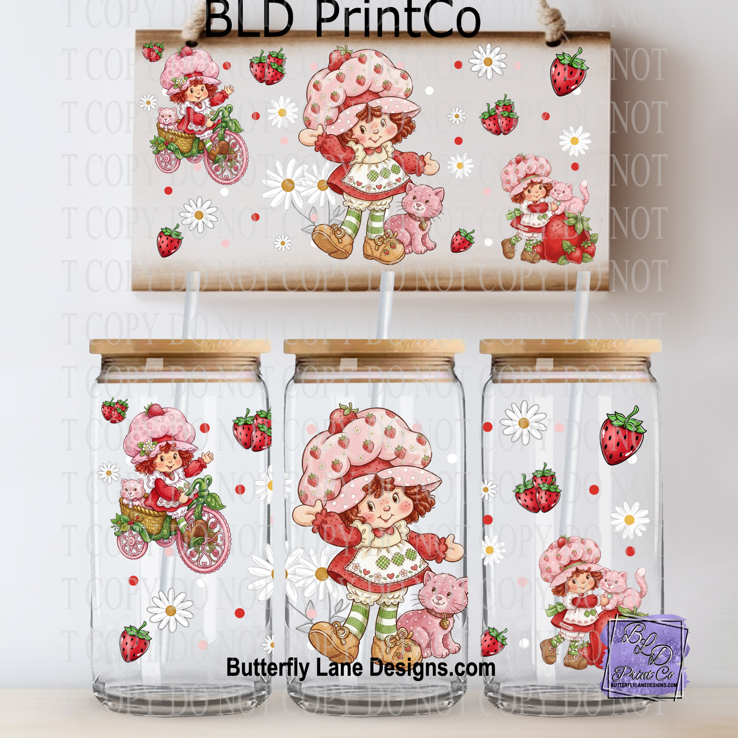 Strawberry Friend Aesthetic | Daisy Flowers | L1063