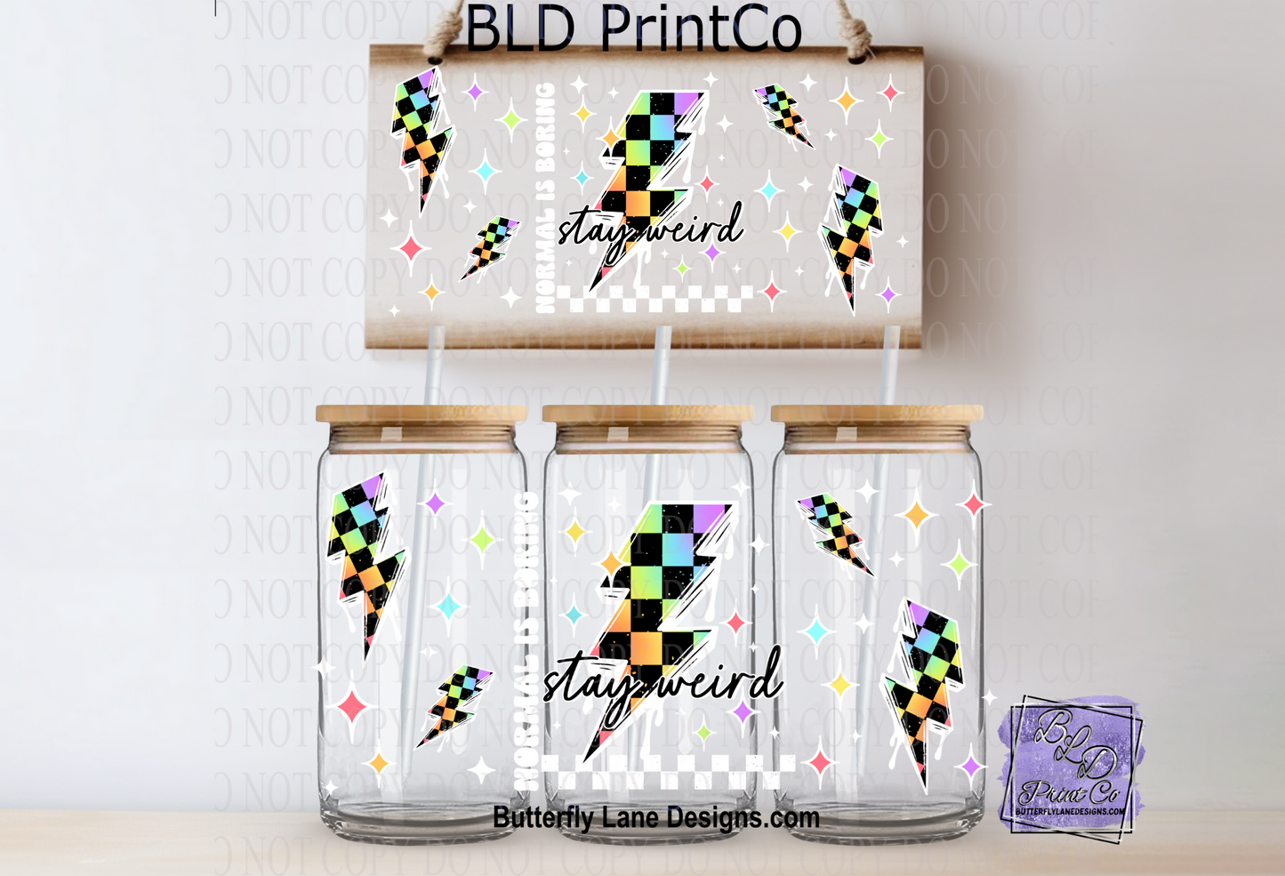 L329 Stay_Weird with WHITE text