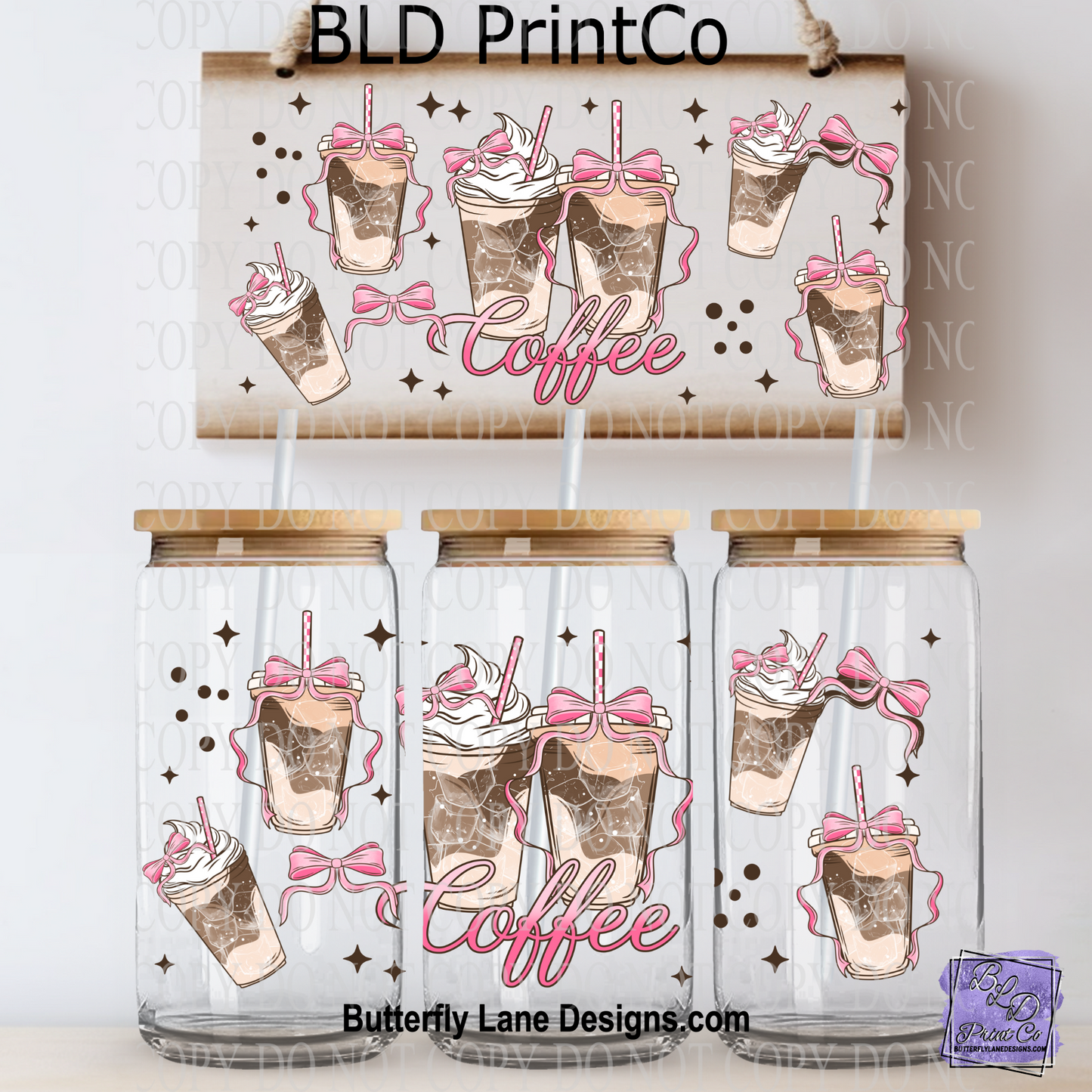 L380 Pink Coffee & Bows
