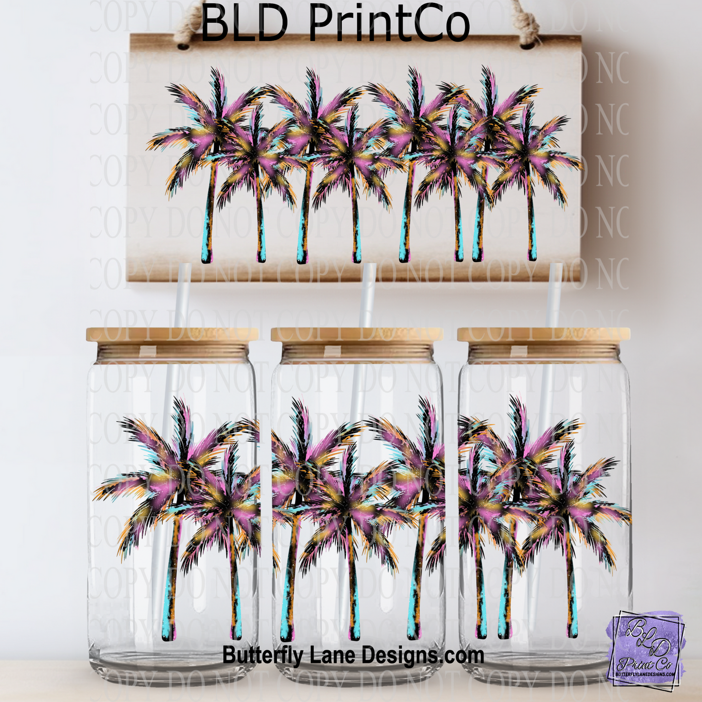 L382 Summer Rainbow Palms