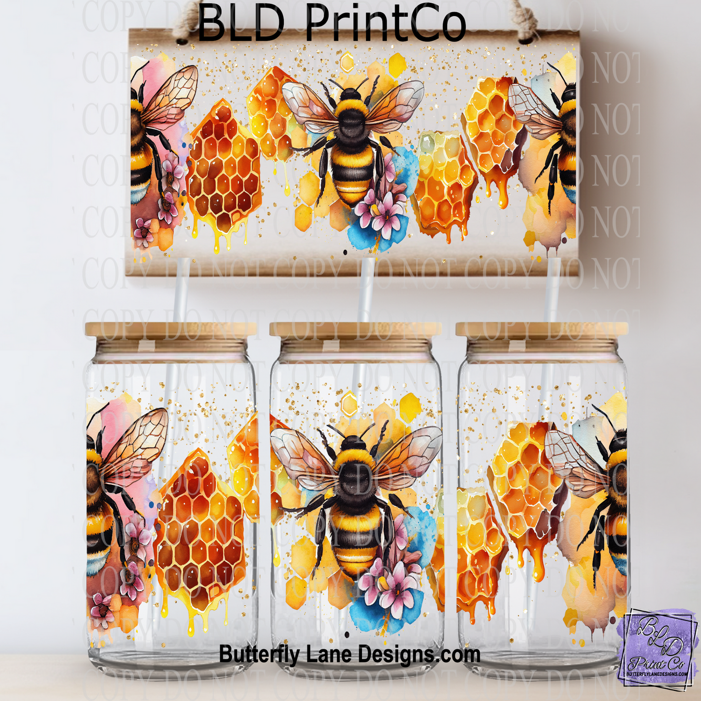 L424 Cute honey bee
