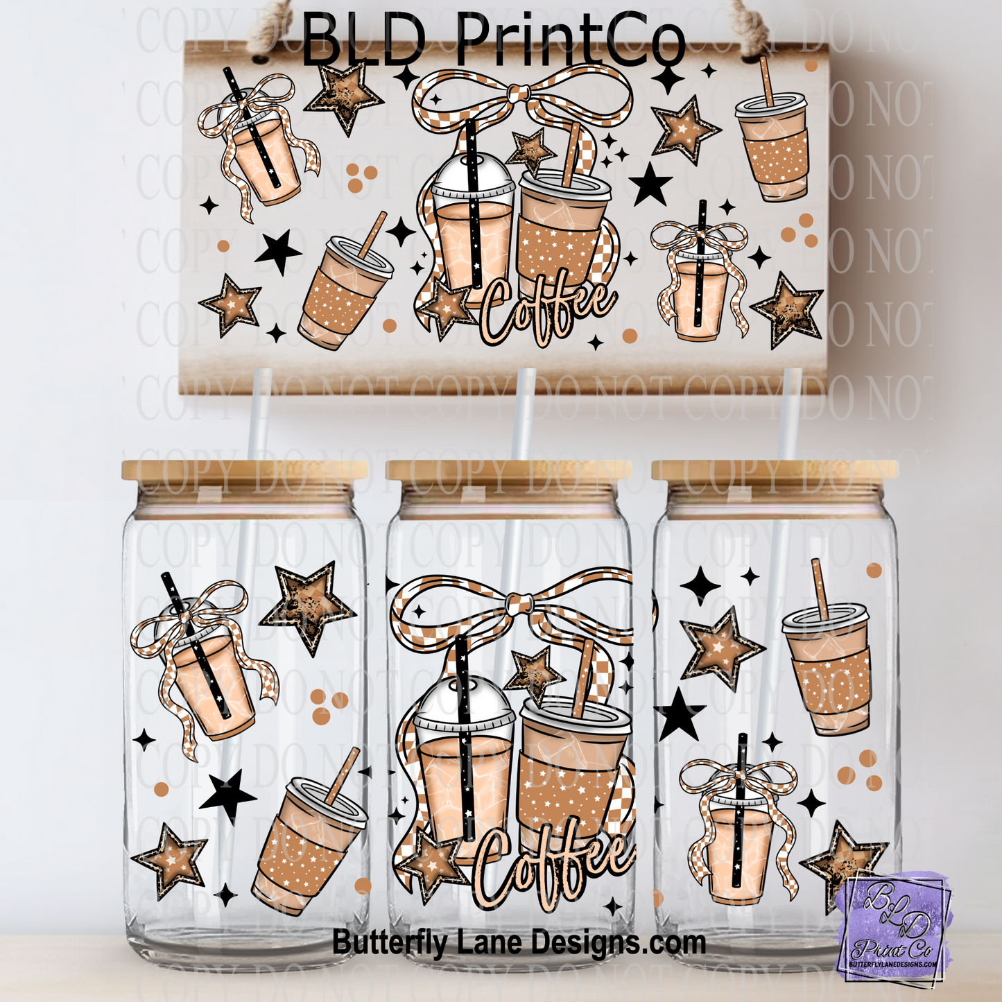 L570 Coffee_Stars & Bow
