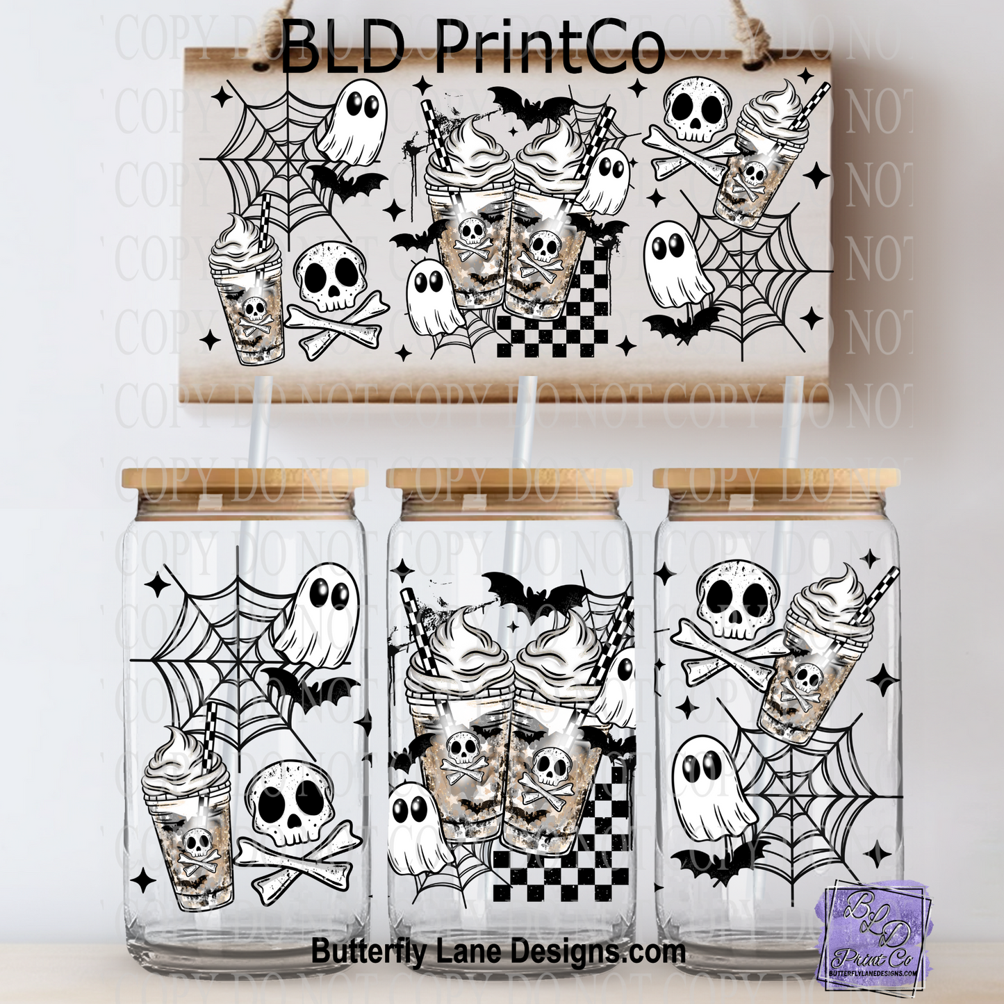 L601 Skull ghost coffees