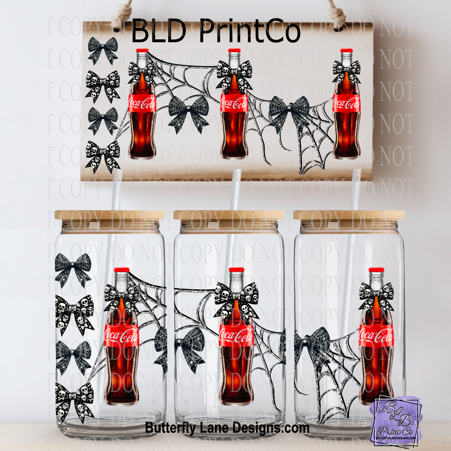 L629 Spooky Soda -UV DTF Libbey wrap