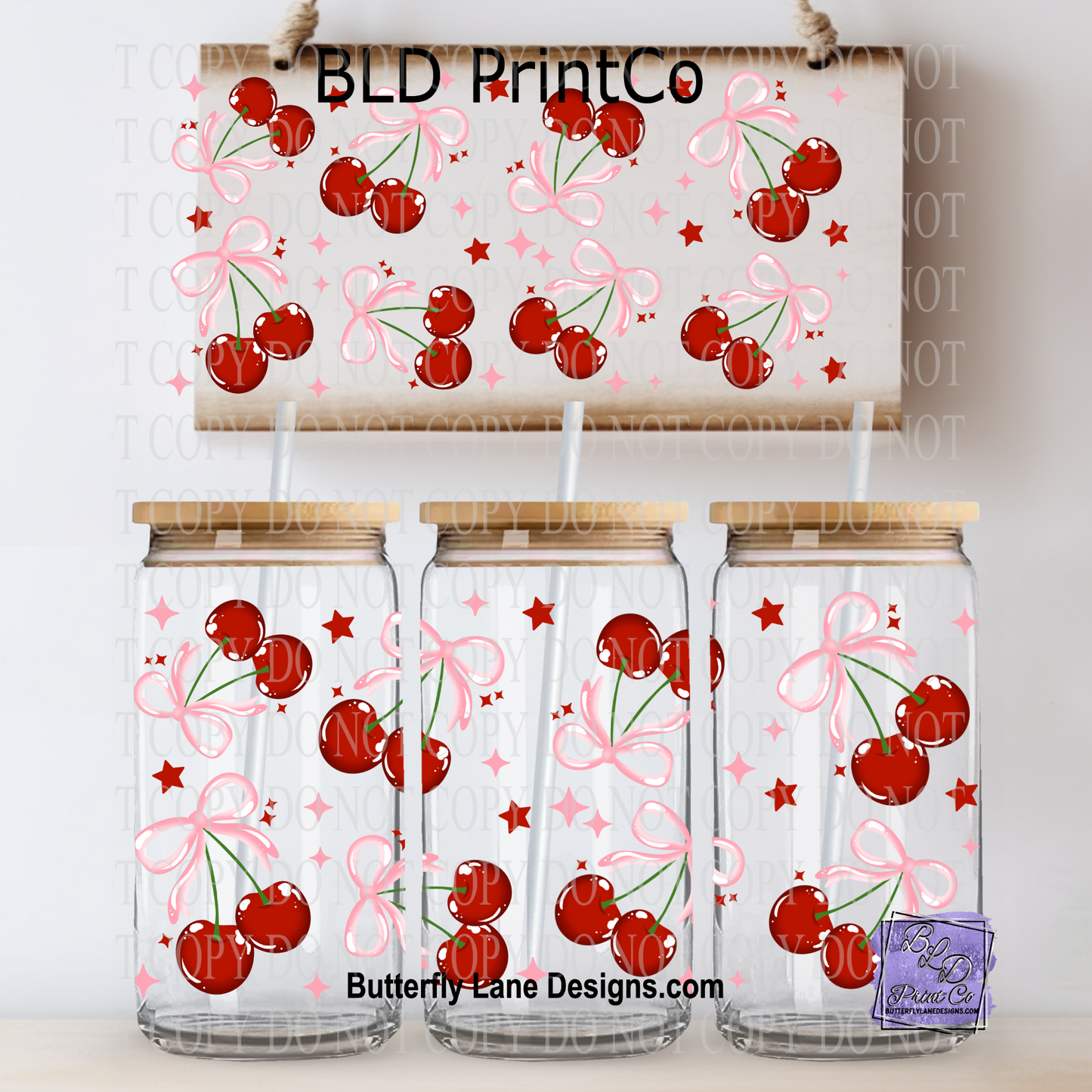 L810 Pink cherries & Bows