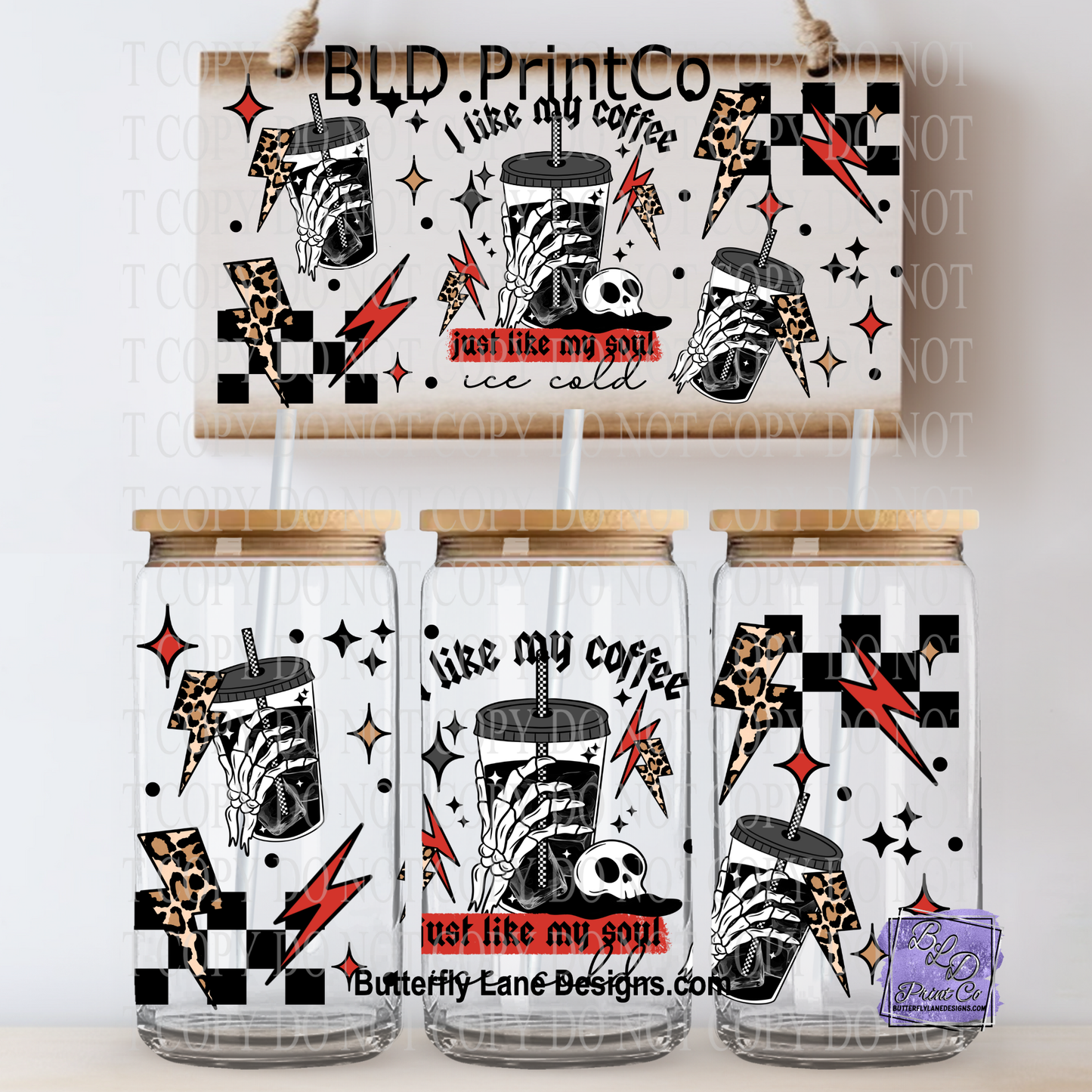 L843 I like my coffee like my soul- ice cold