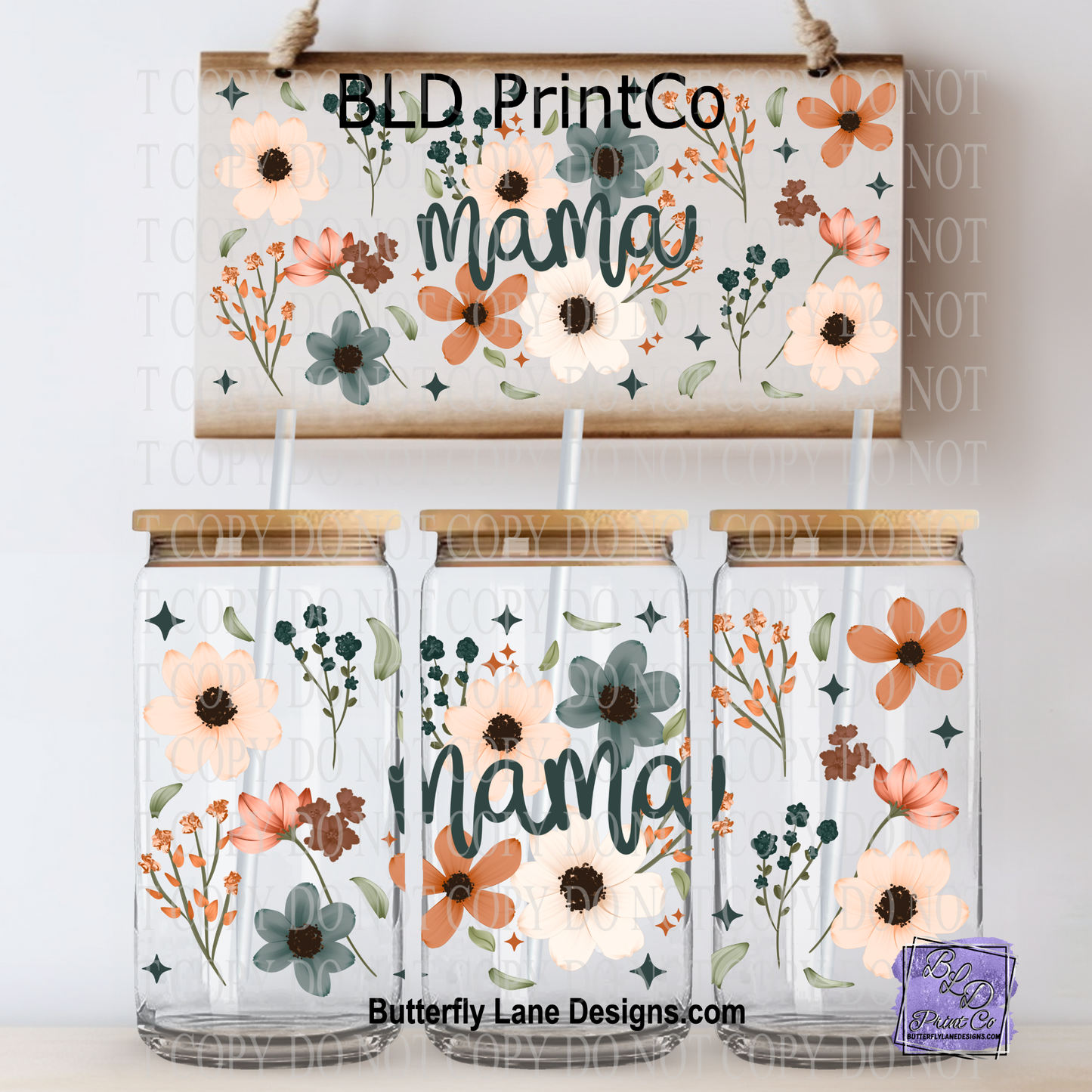 L892 Mama neutral Florals