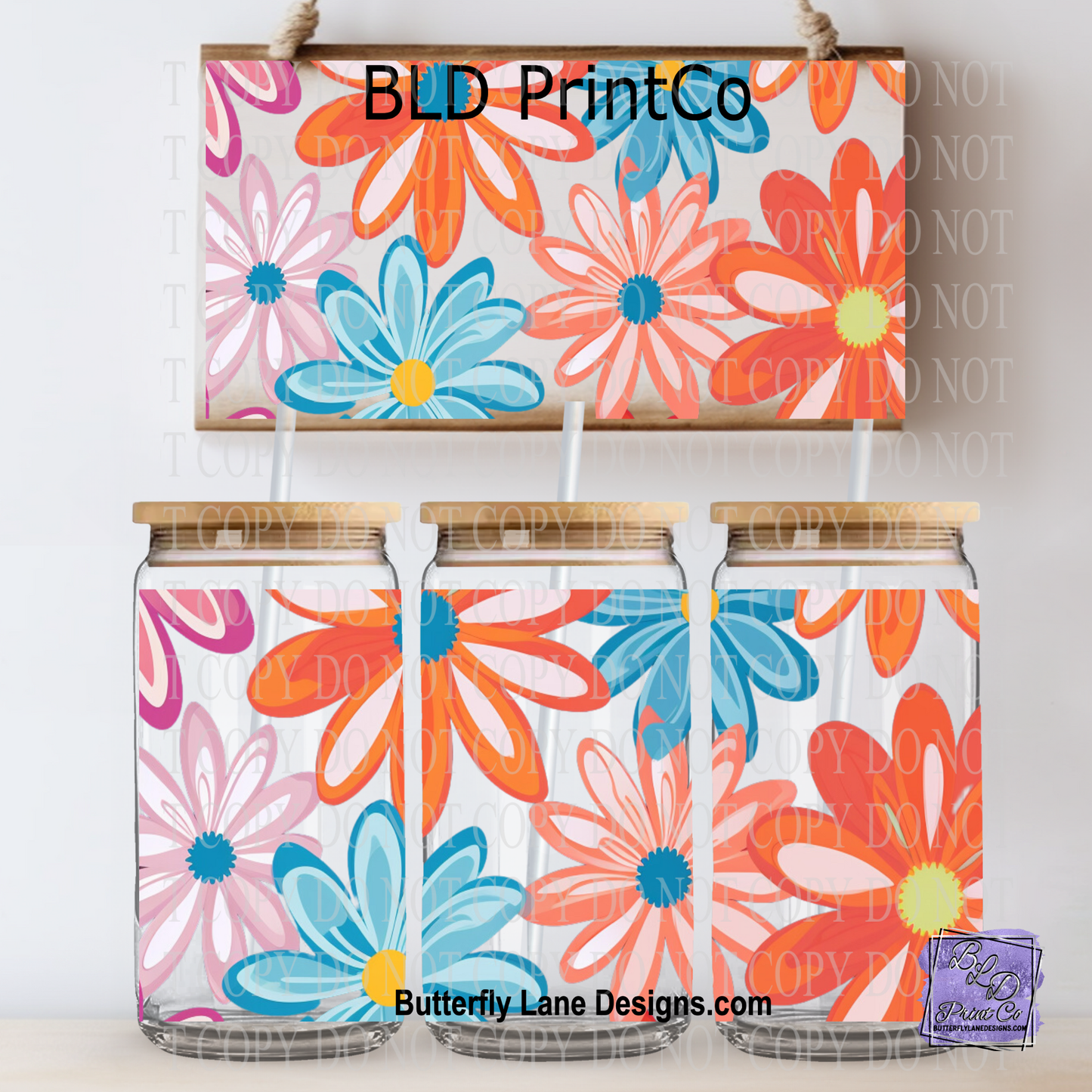 L924 Spring Florals-Retro style