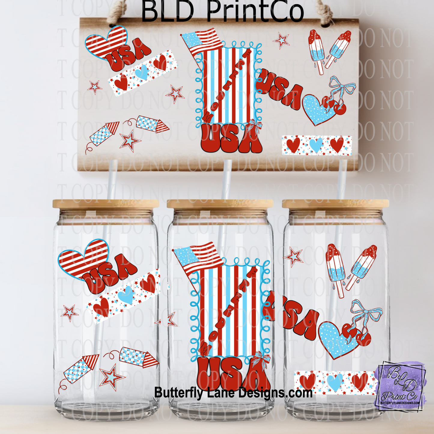 In My USA Era | Retro Patriotic Stars & Fireworks | L997
