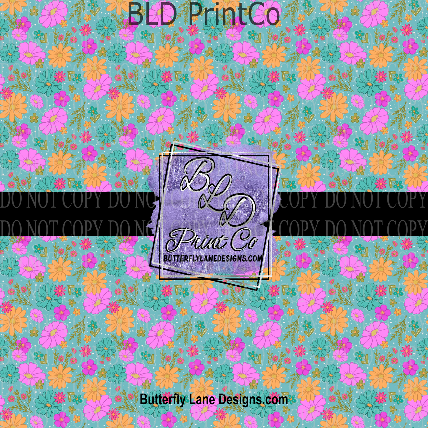 Mama-Mini Florals - Teal PV 1213