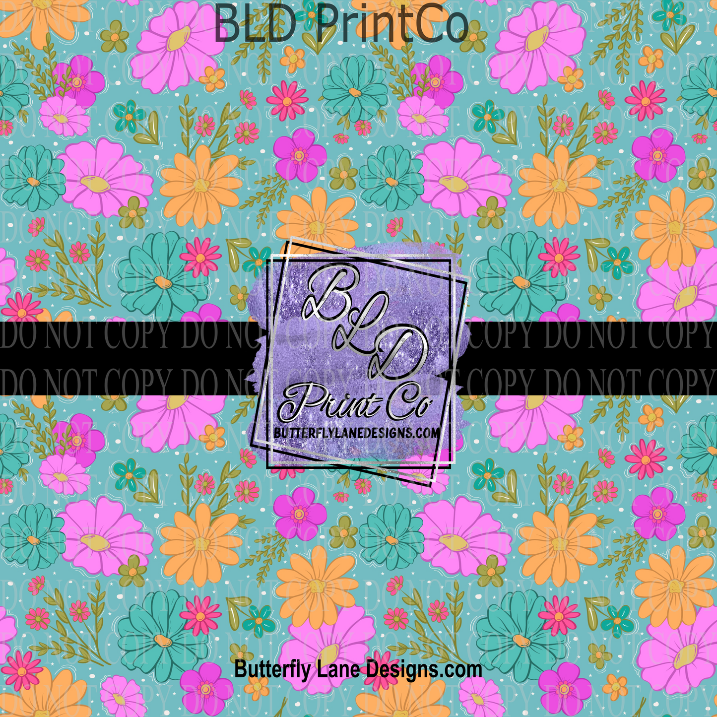 Mama-Mini Florals - Teal PV 1213