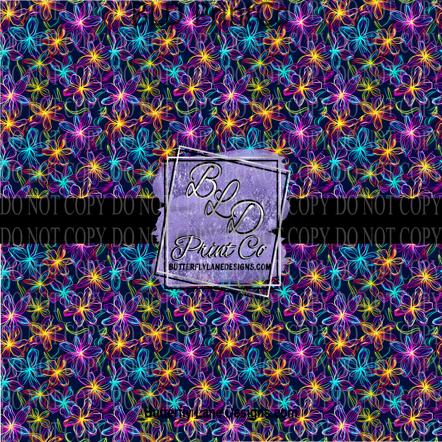 Neon Florals PV 1138 :: Patterned Vinyl
