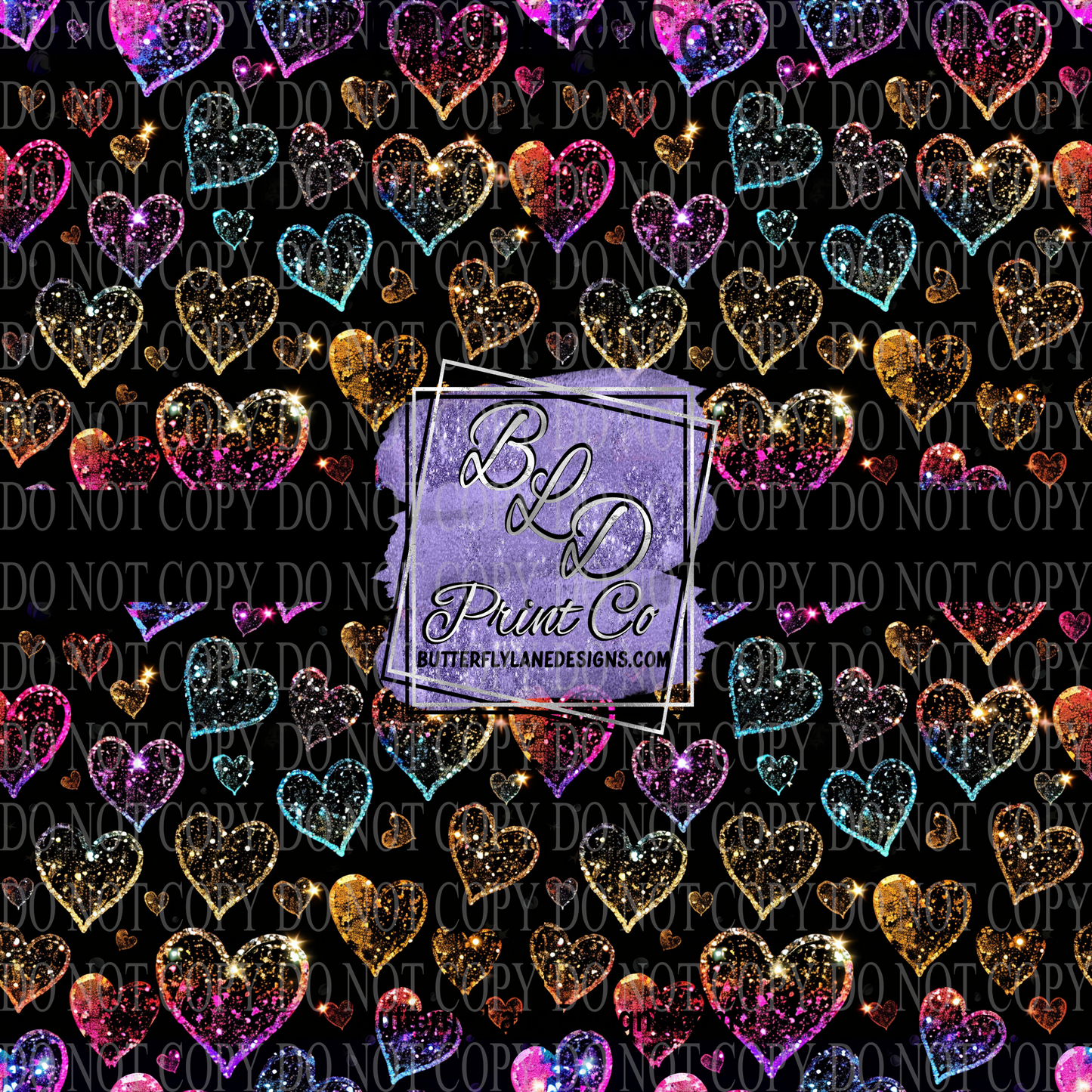 Neon Hearts PV 1146 :: Patterned Vinyl