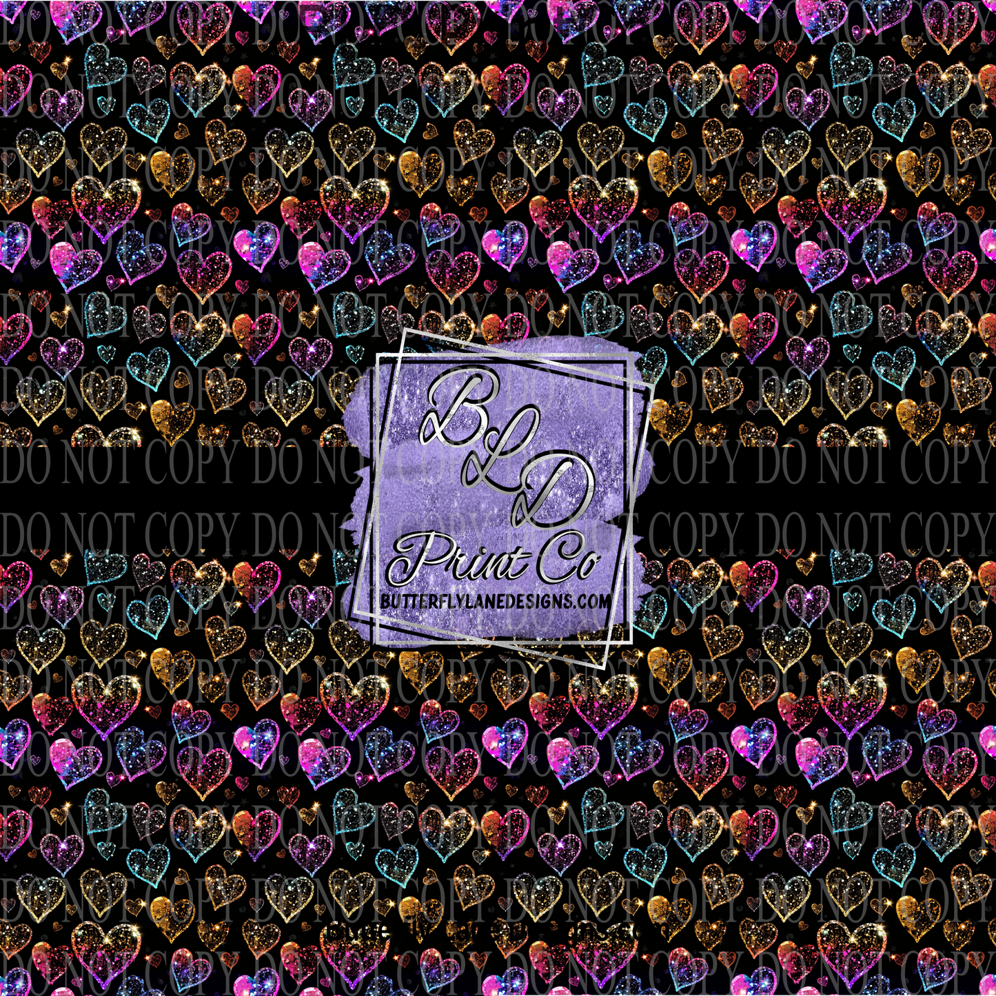 Neon Hearts PV 1146 :: Patterned Vinyl