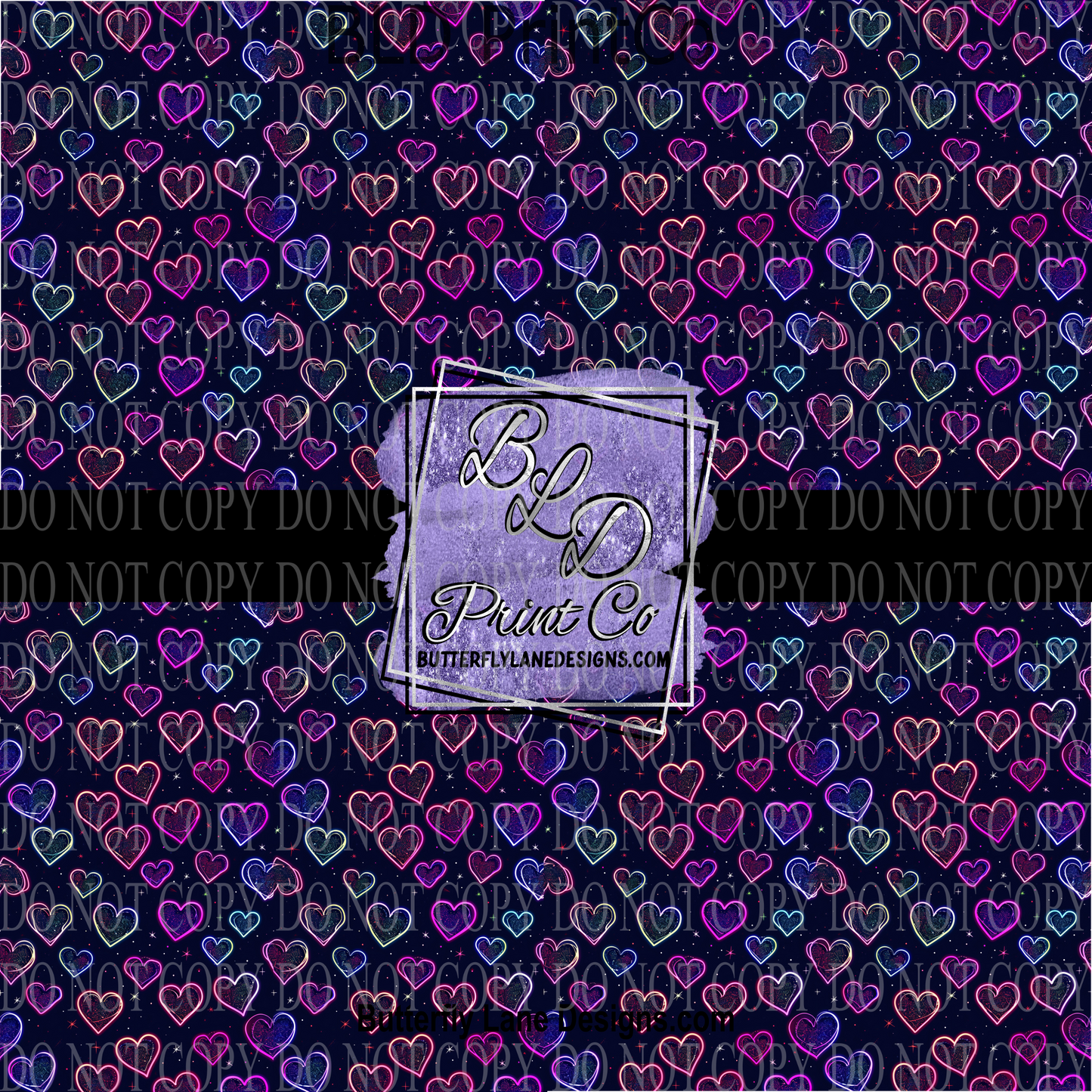 Neon Hearts PV 1148 :: Patterned Vinyl