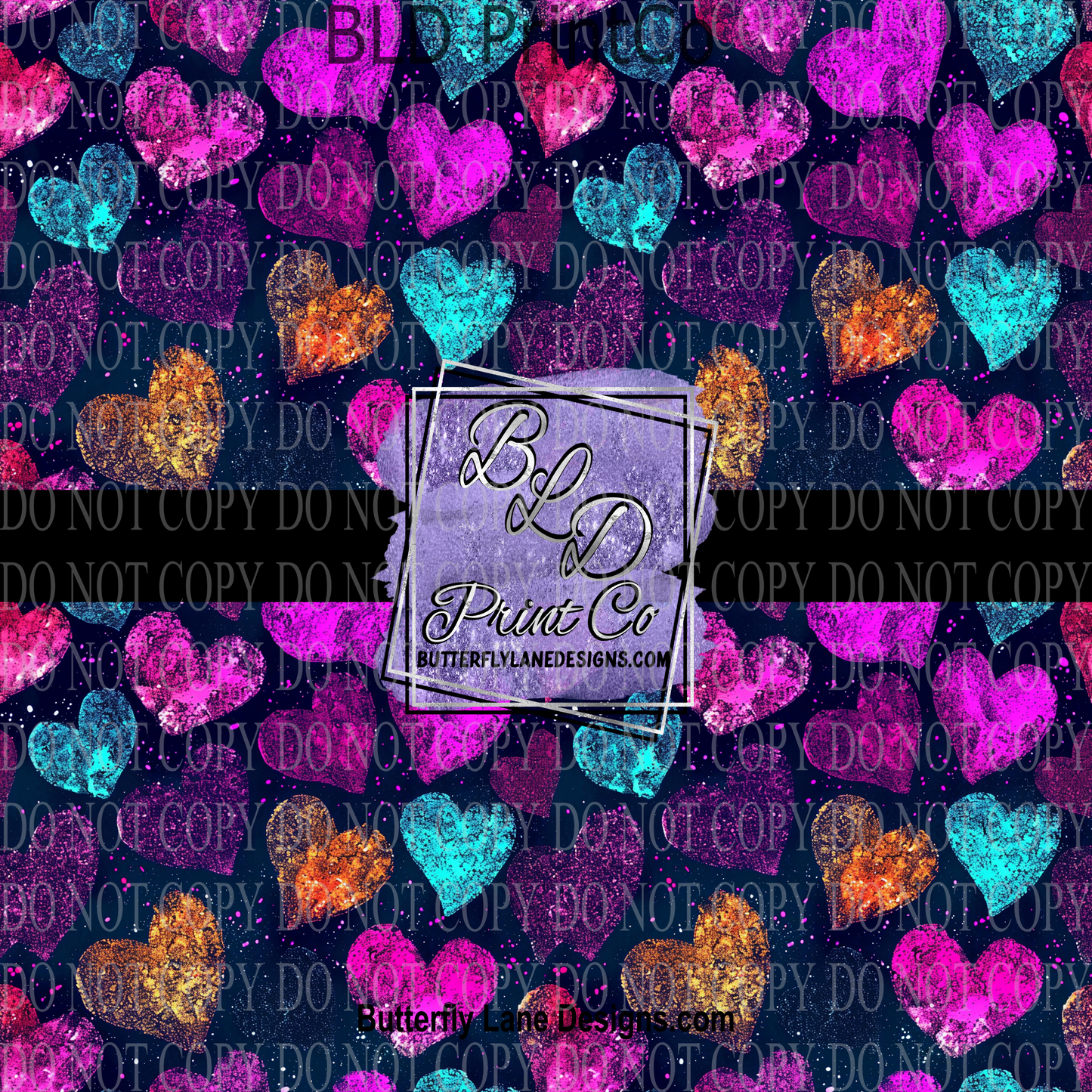 Neon Hearts PV 1150 :: Patterned Vinyl