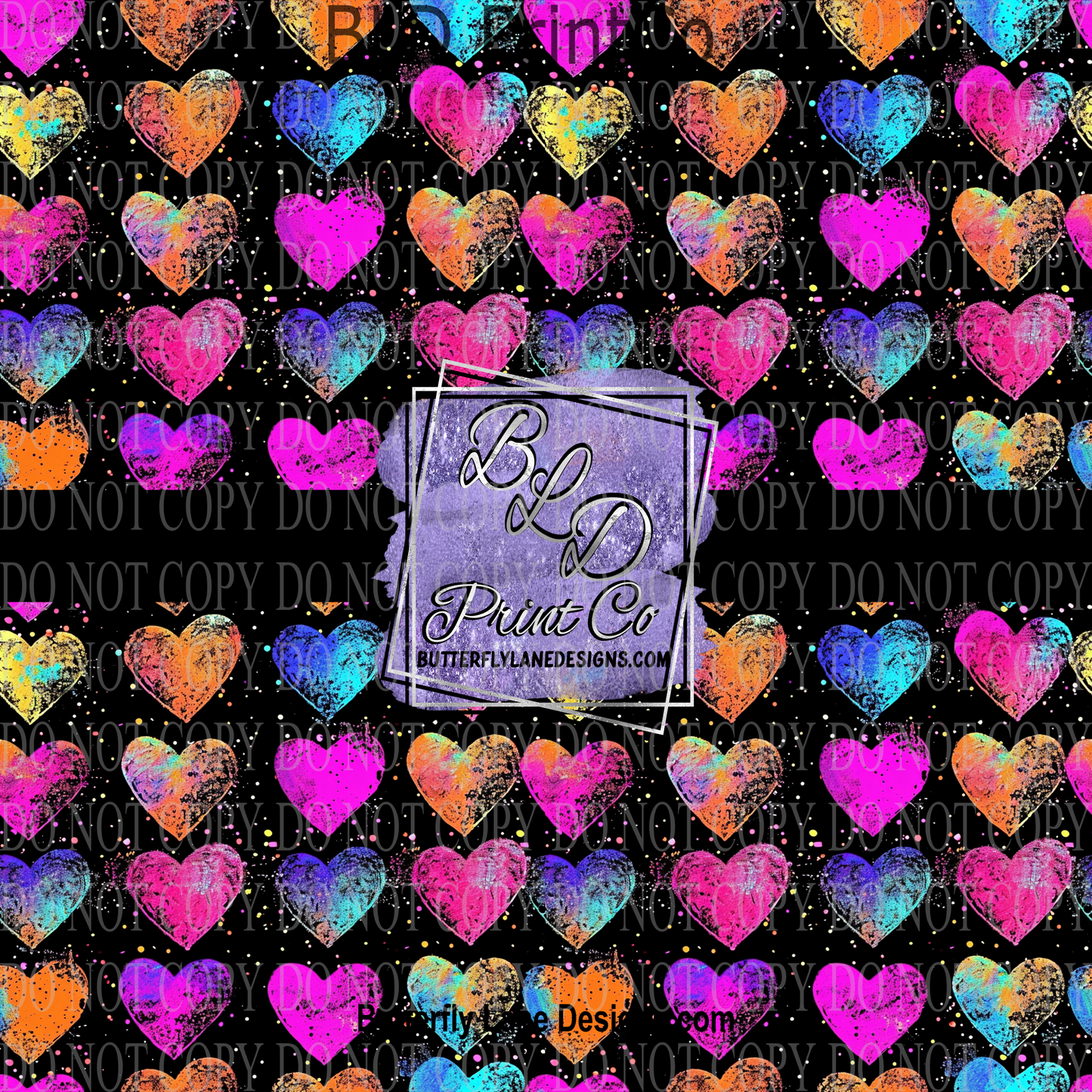 Neon Hearts PV 1151 :: Patterned Vinyl