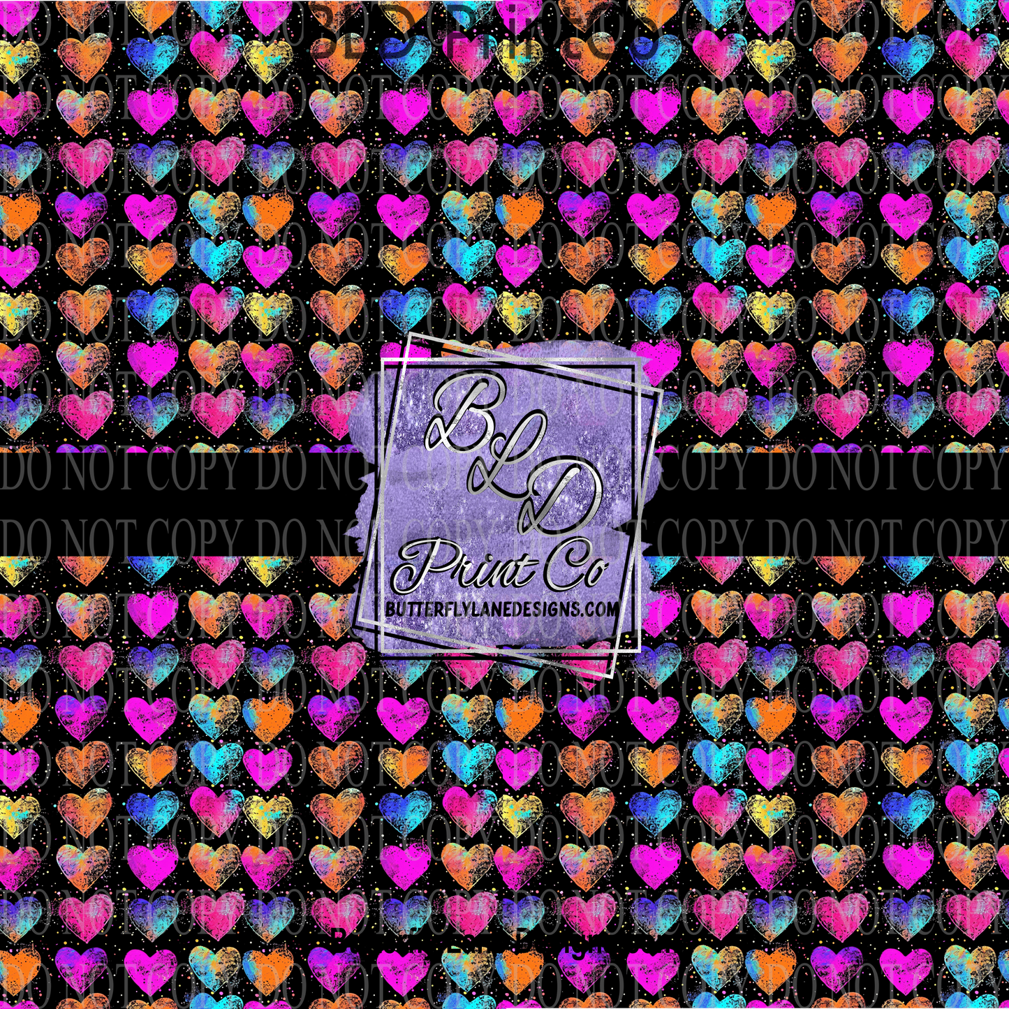 Neon Hearts PV 1151 :: Patterned Vinyl