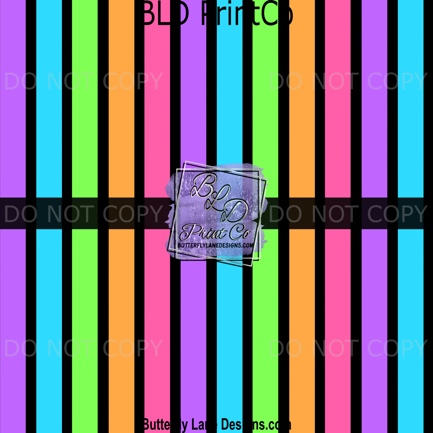 Neon Stripes with black background BPV-122
