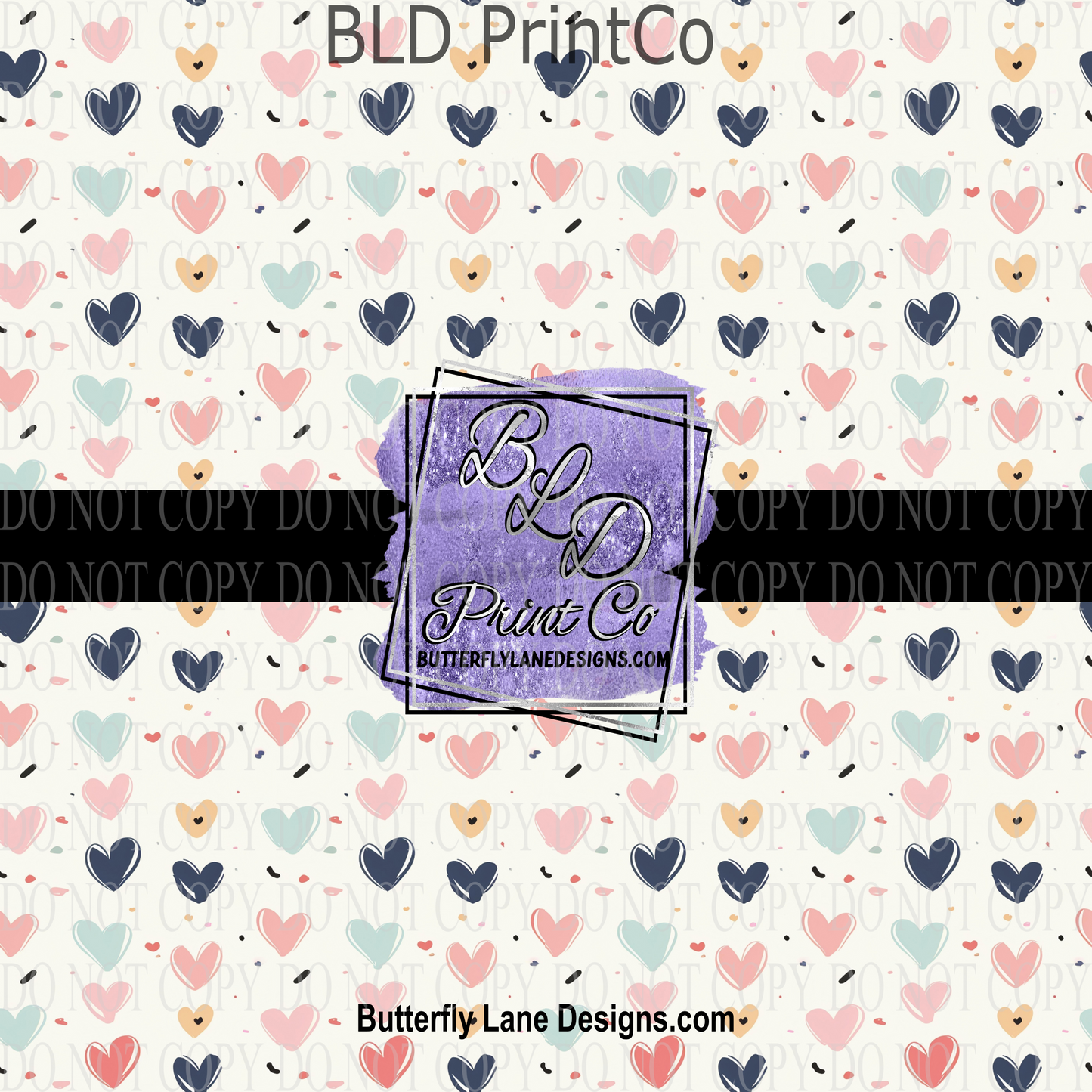 Pretty Little hearts - PV 1021   Patterned Vinyl