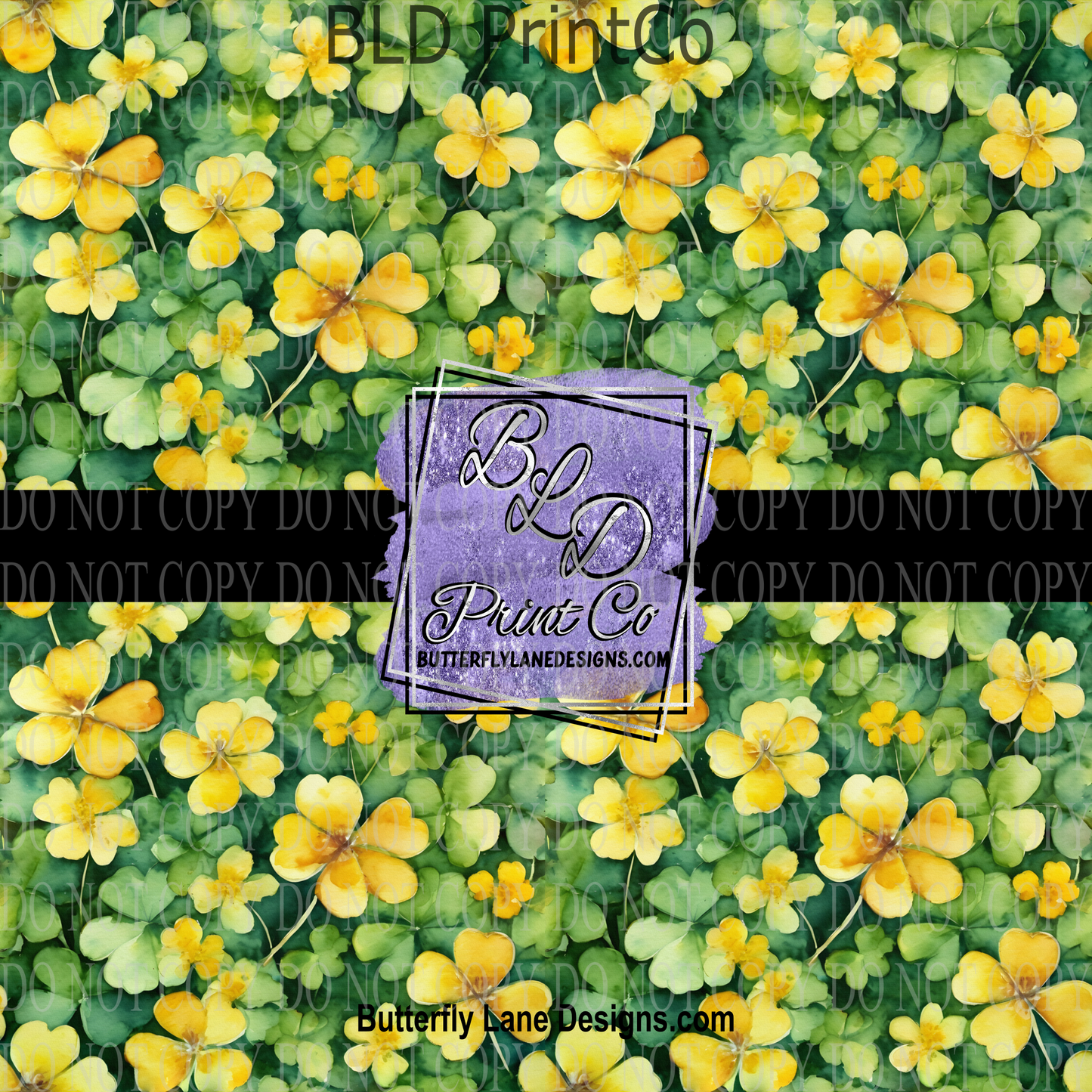 Watercolor Shamrocks - PV 1038 Patterned Vinyl