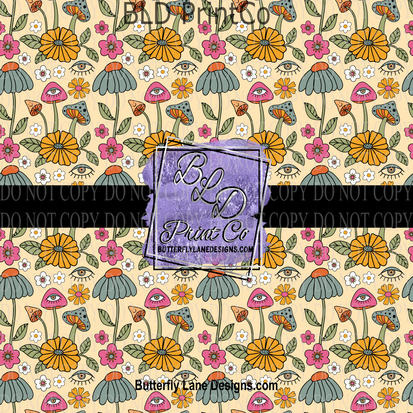 Boho Style florals PV 1047 Patterned Vinyl