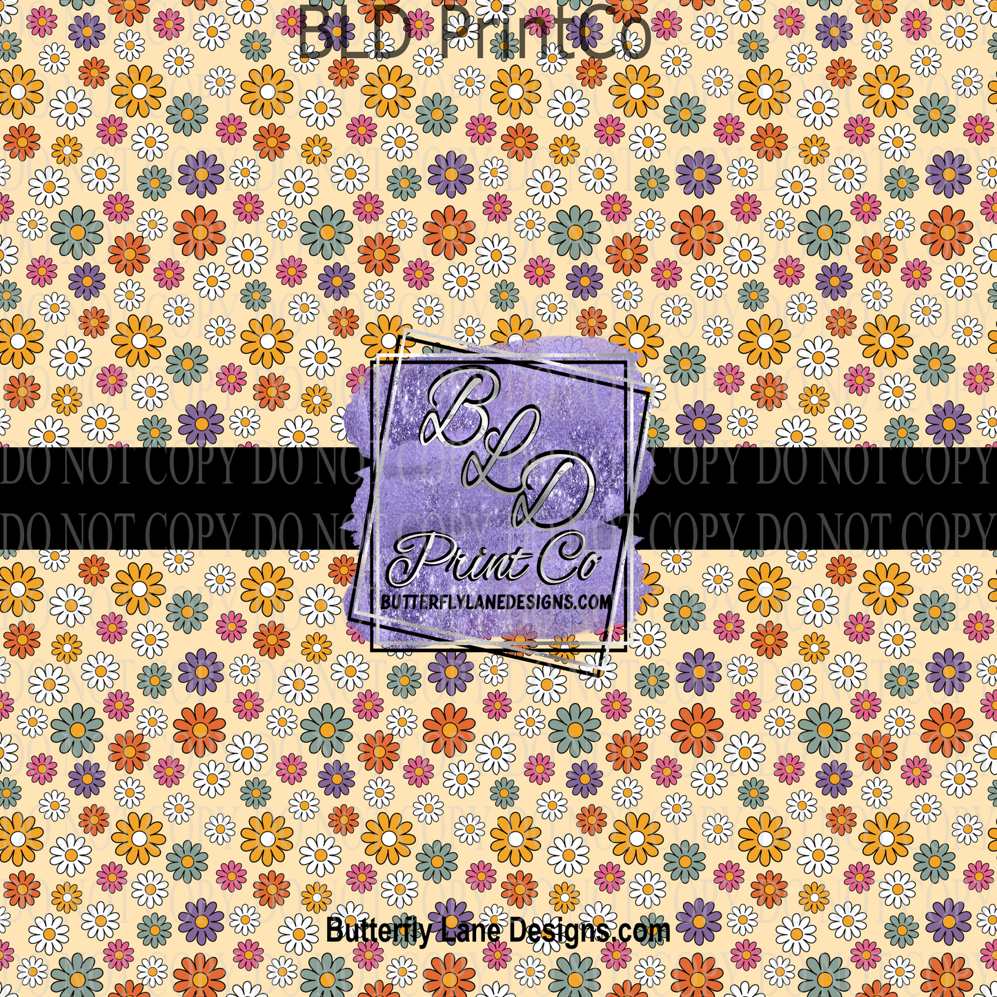 Boho style florals PV 1048 Patterned Vinyl