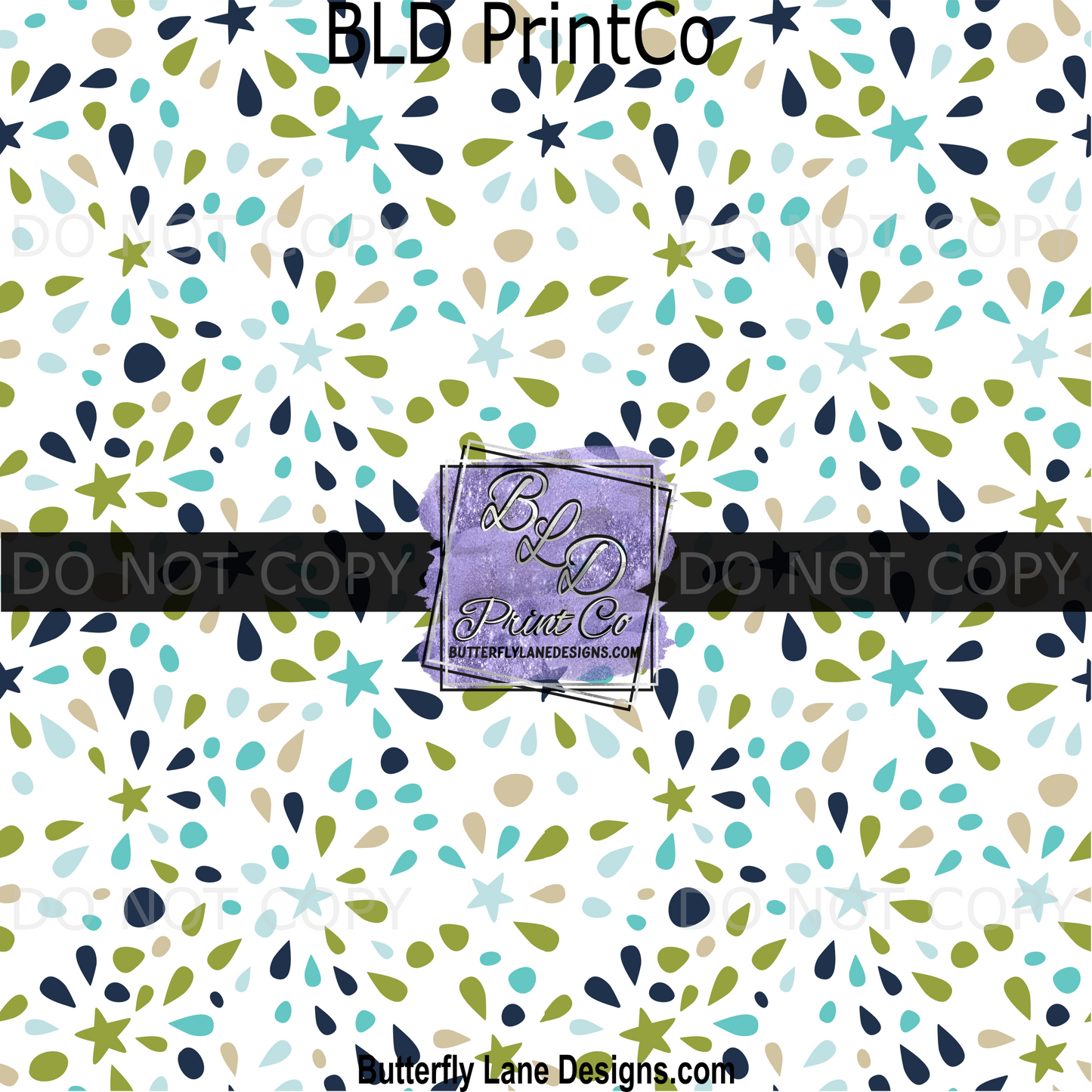 PV 1799 Beach Chic- Navy Blue and turquoise -Shapes and textures