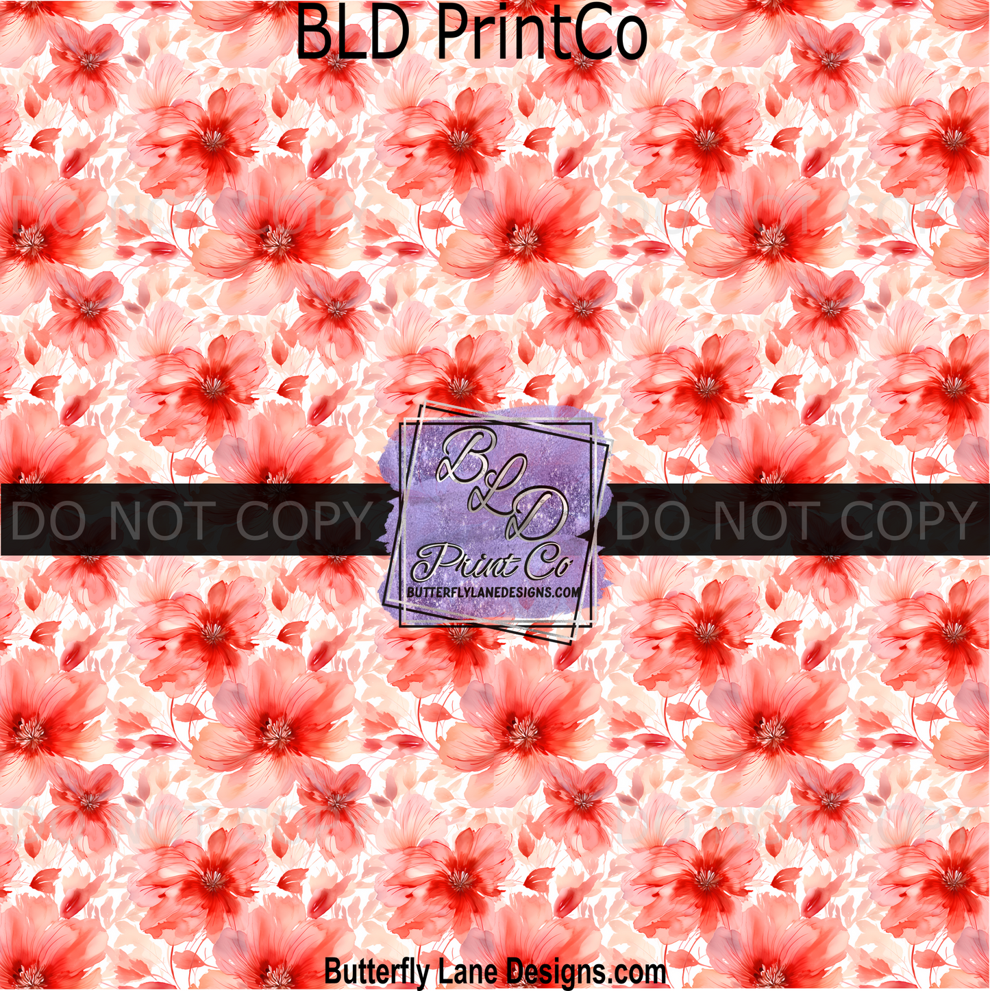 Soft Red Florals -PV 1867