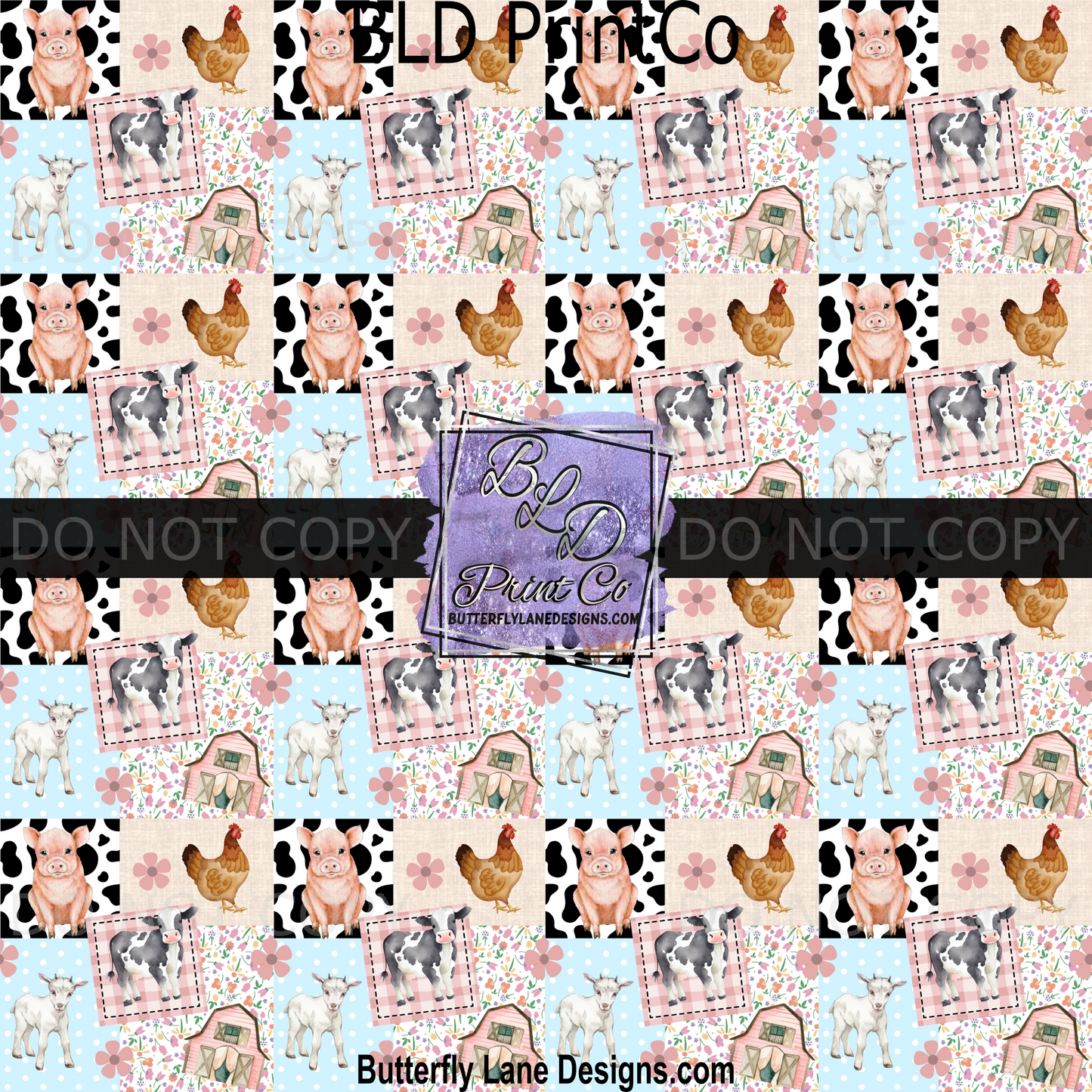 PV1932 The cutest farm animals quilted pattern