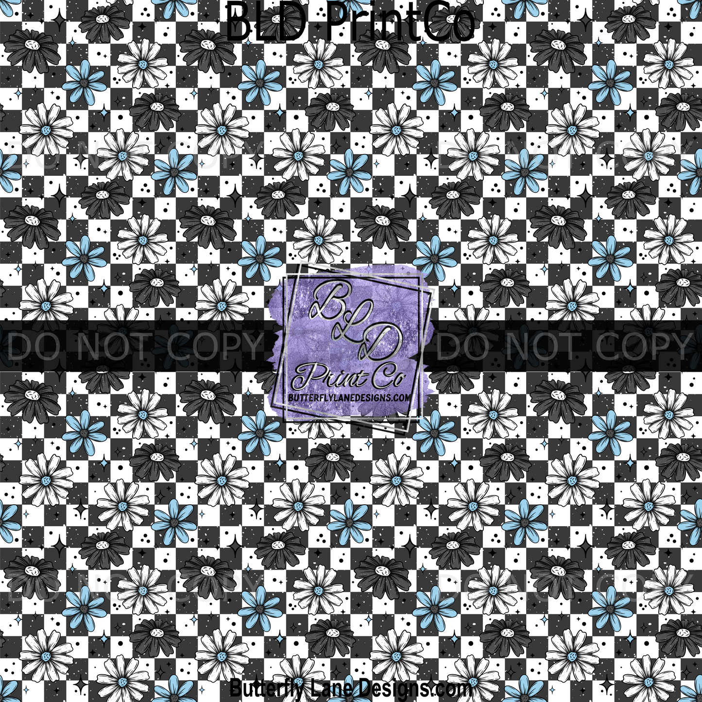 PV 1937  Floral Checker -Dream Big Work Hard