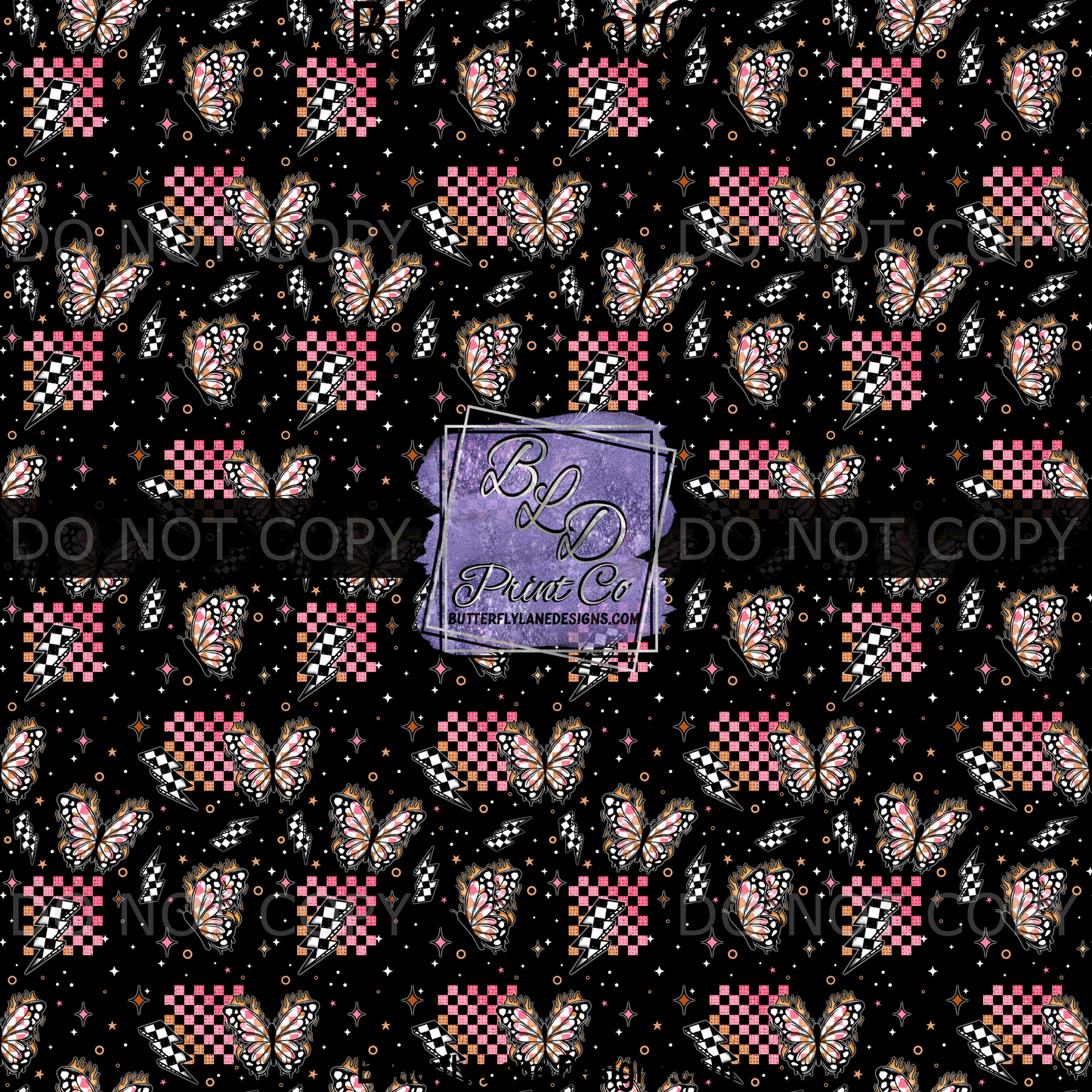 PV 1939 Unbothered Butterfly checkered