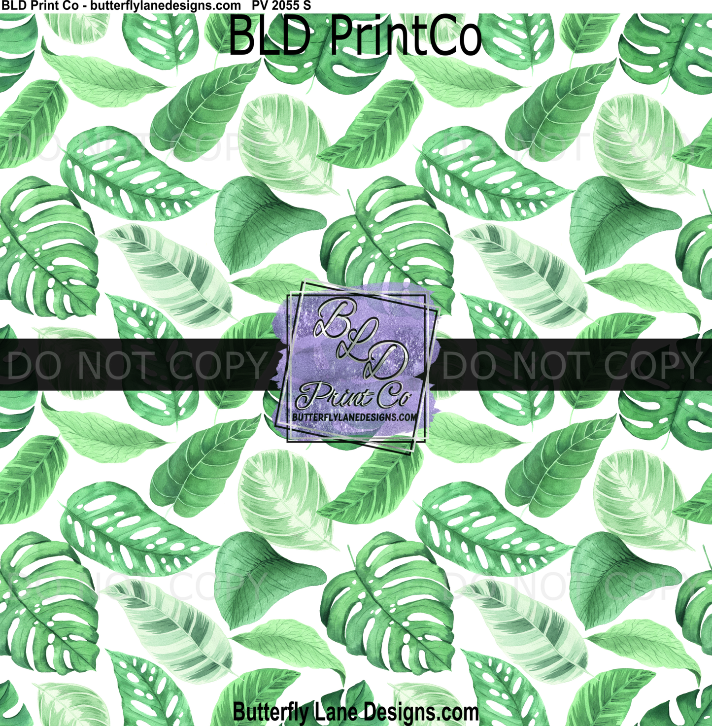 PV 2055 Tropical-floral leaves