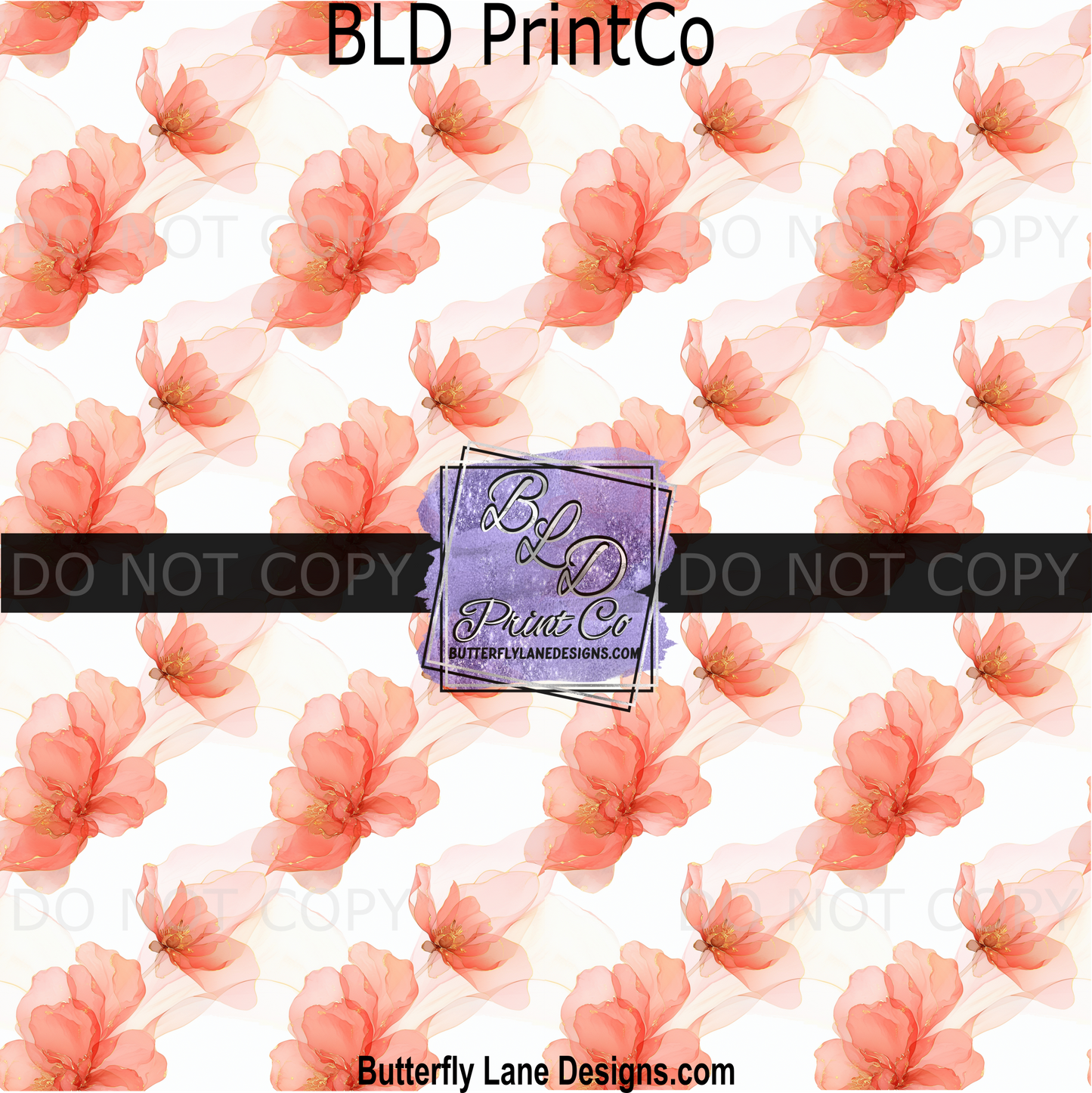 PV 2286 Watercolor flowers orange