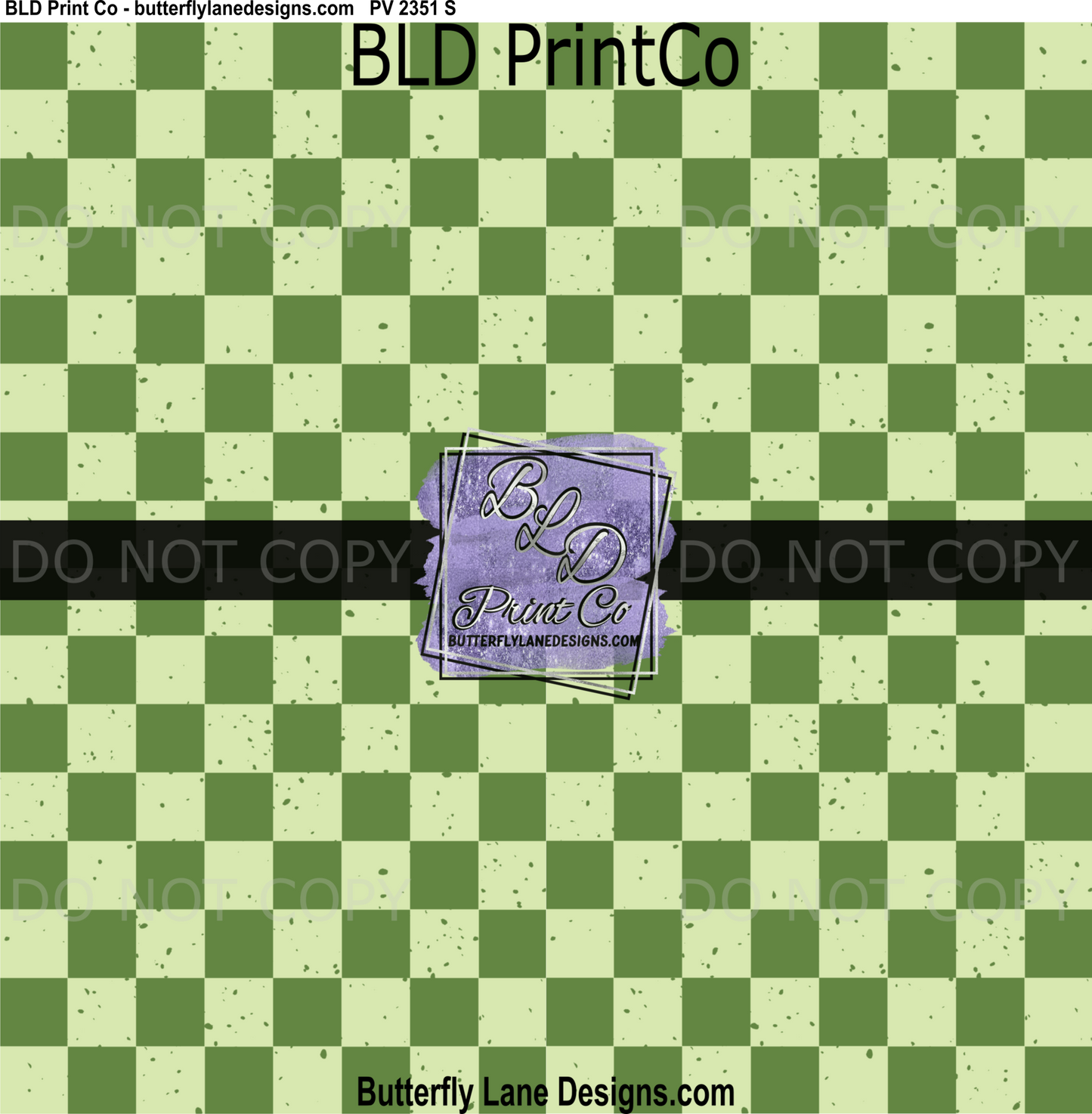 Green Distressed Checker | Sage Gingham Pattern PV 2351