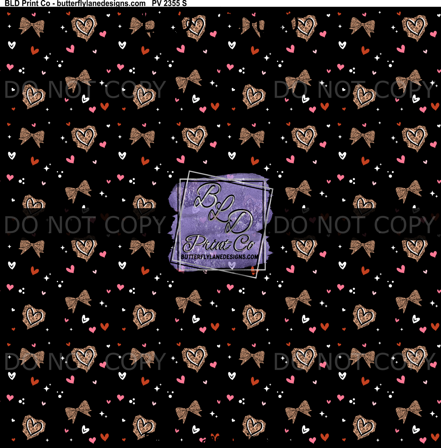 Leopard Print Heart Print | Valentine Cheetah Pattern | PV 2355