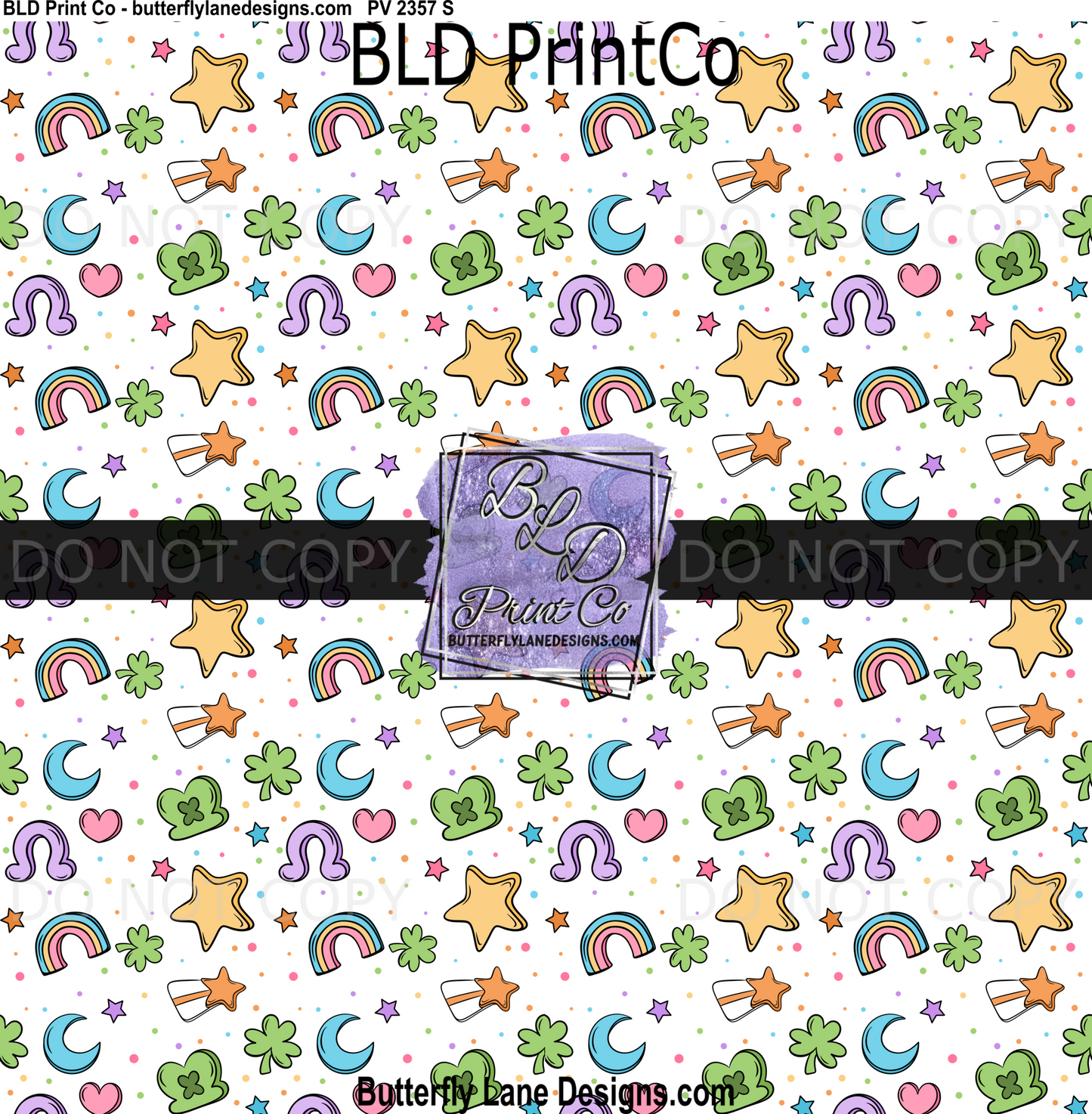 Lucky Charms Rainbow Print | St. Patrick's Day Pattern | PV 2357