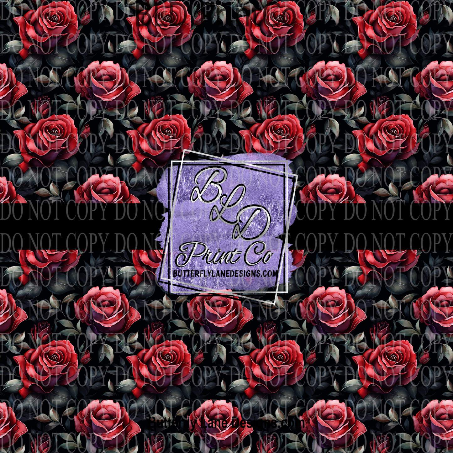 Dark Romance- Roses PV956 Patterned Vinyl