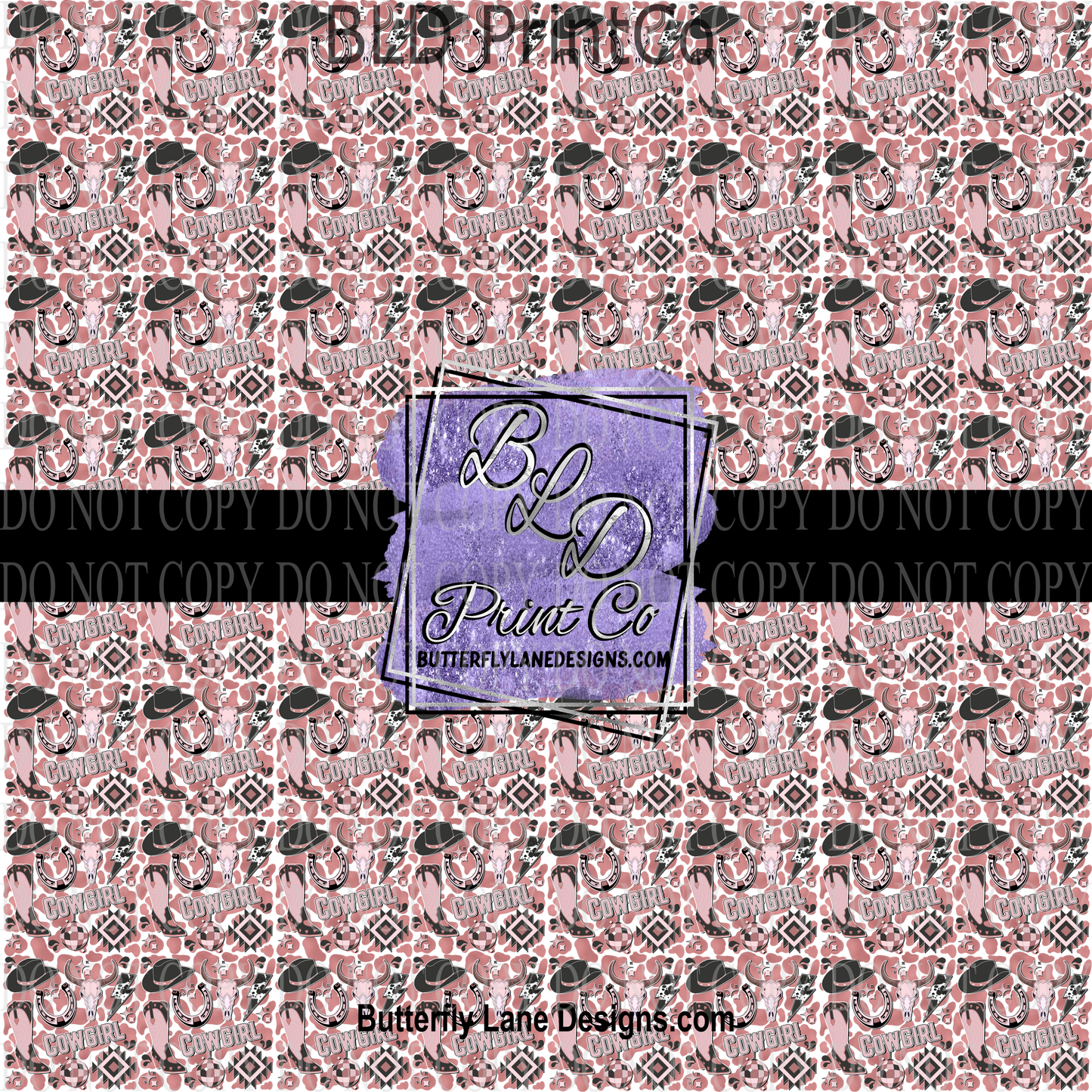 Pink Cow Girl PV 1206 :: Patterned Vinyl