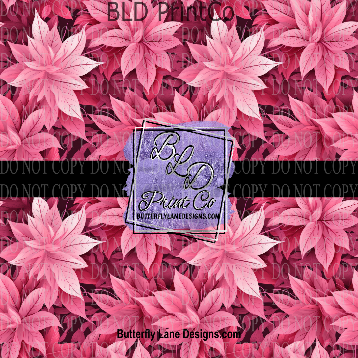 Pink Fall Leaves- PV 815 Patterned Vinyl