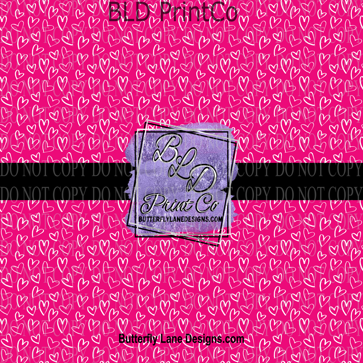 Pink with hearts PV 784   Patterned Vinyl