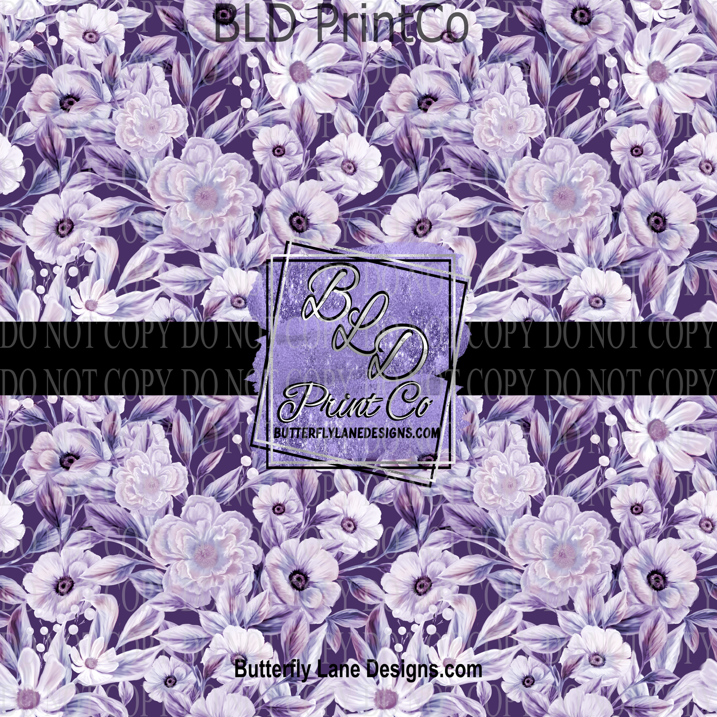 Purple Florals PV 822 Patterned Vinyl
