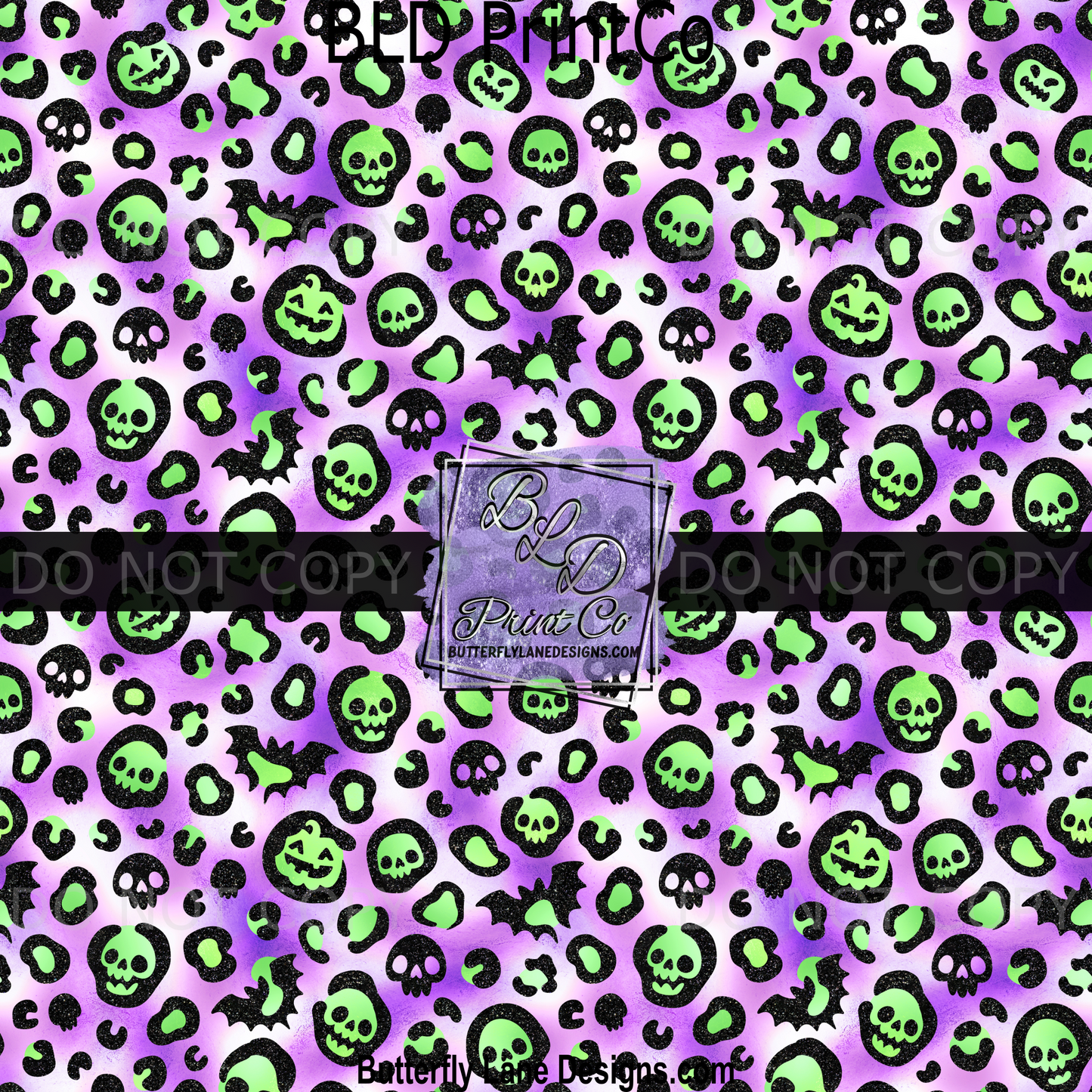 Purple Green Skellie Spooky - PV 1387