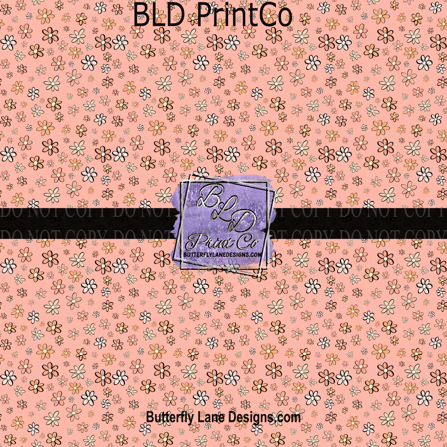 Retro style florals -PV 1153 - Pattern Vinyl