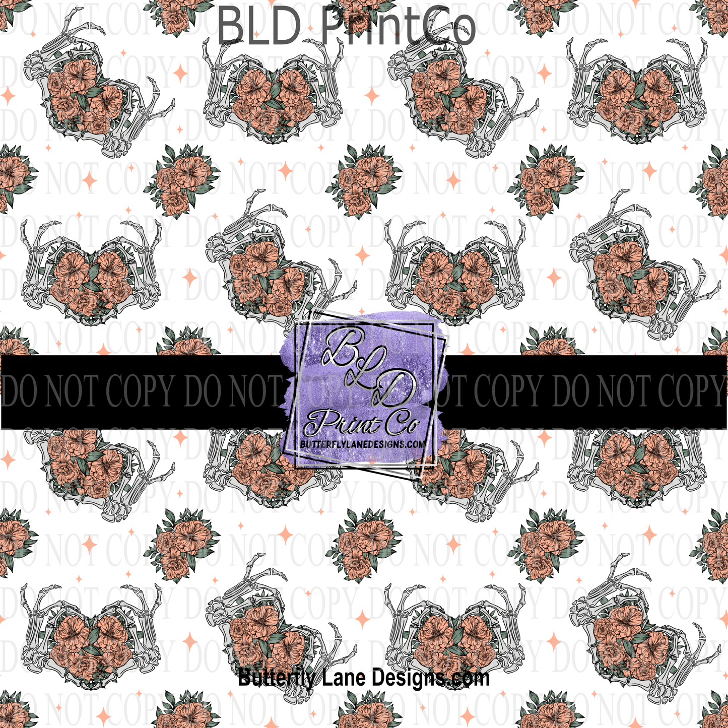 Self Love Skelly hands-heart PV 696 Patterned Vinyl
