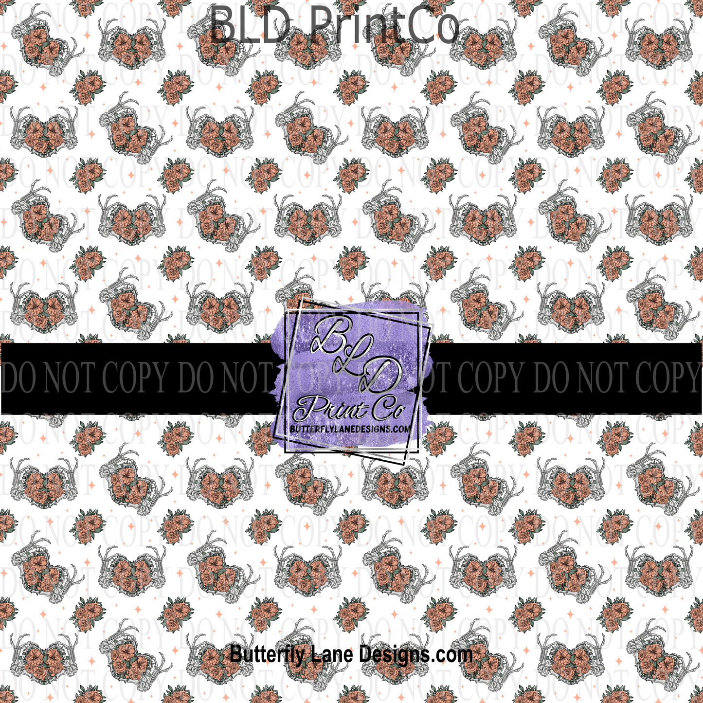 Self Love Skelly hands-heart    PV 696    Patterned Vinyl